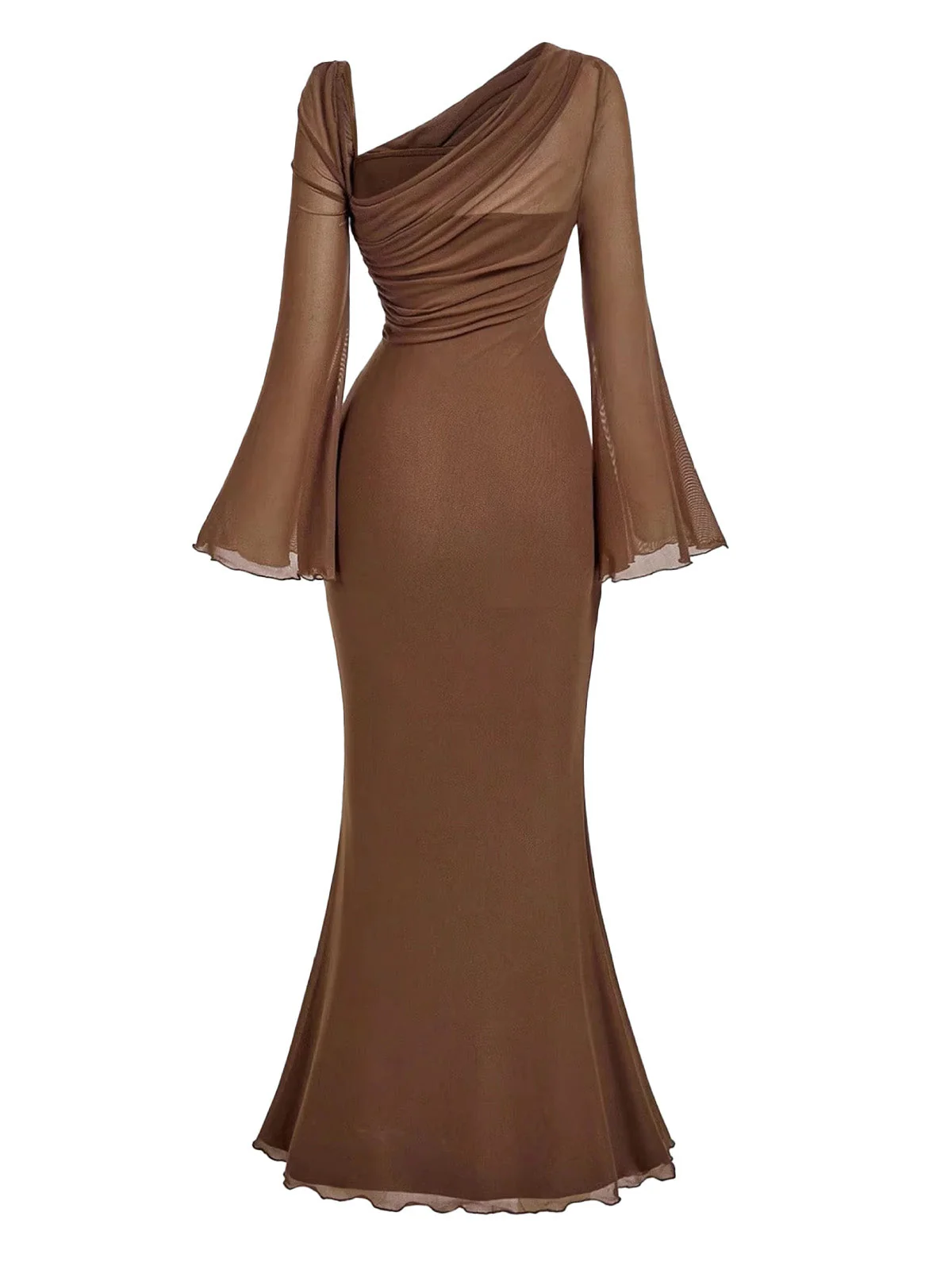 1930s Metal Butterfly Decoration Mermaid Dress - Image 3