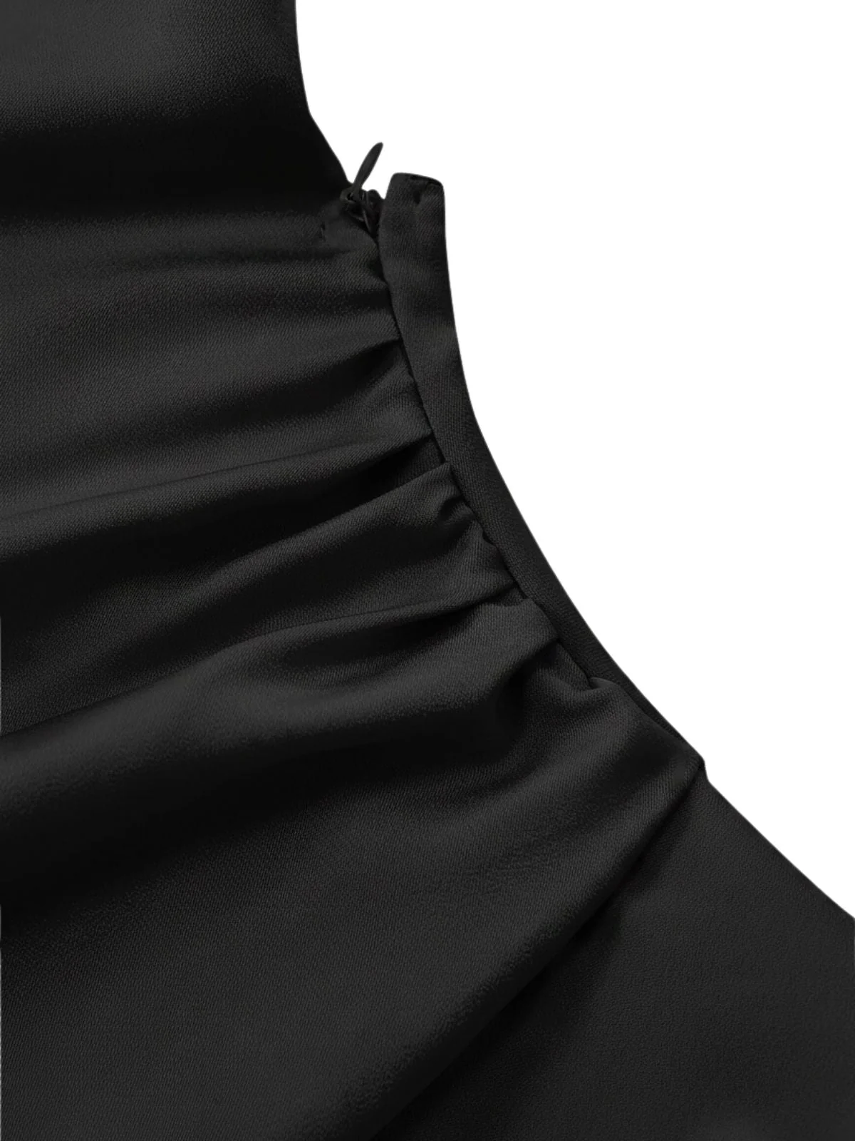 1930s Satin Spaghetti Strap Ruffle Hem Backless Maxi Dress - Image 10