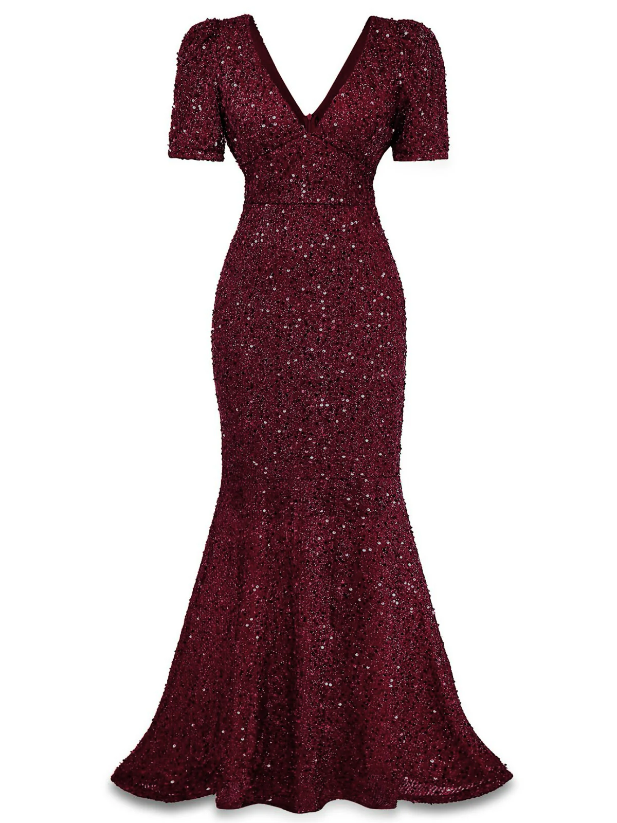 1930s Sequin Bow Maxi Mermaid Dress - Image 2
