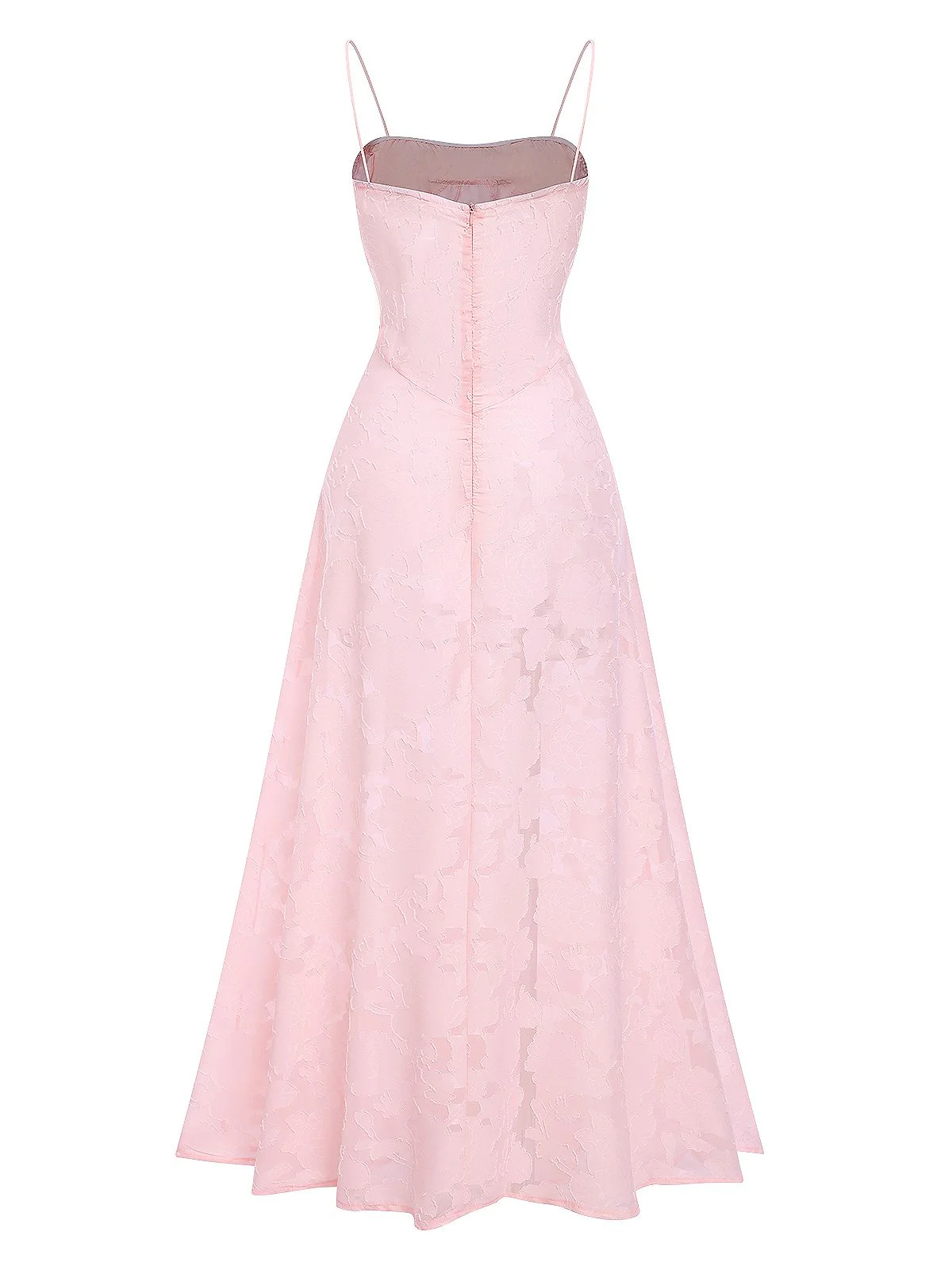 1930s Sexy Sheer Floral Maxi Dress - Image 4