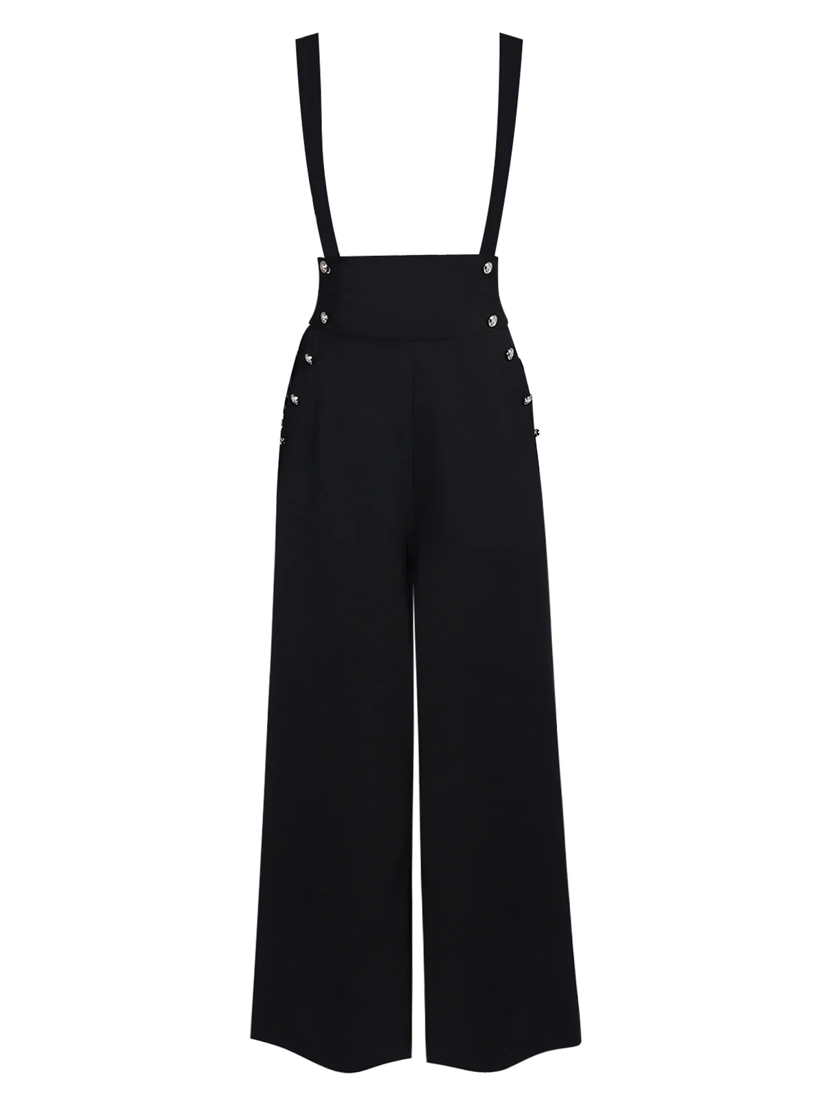 1930s Solid Blouse & Suspender Pants - Image 7