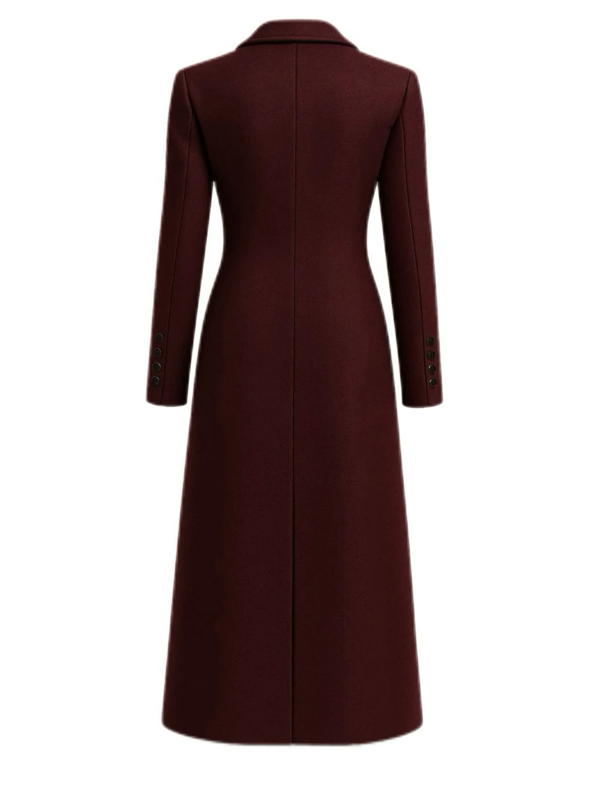 1930s Solid Lapel Button Wool Coat - Image 3