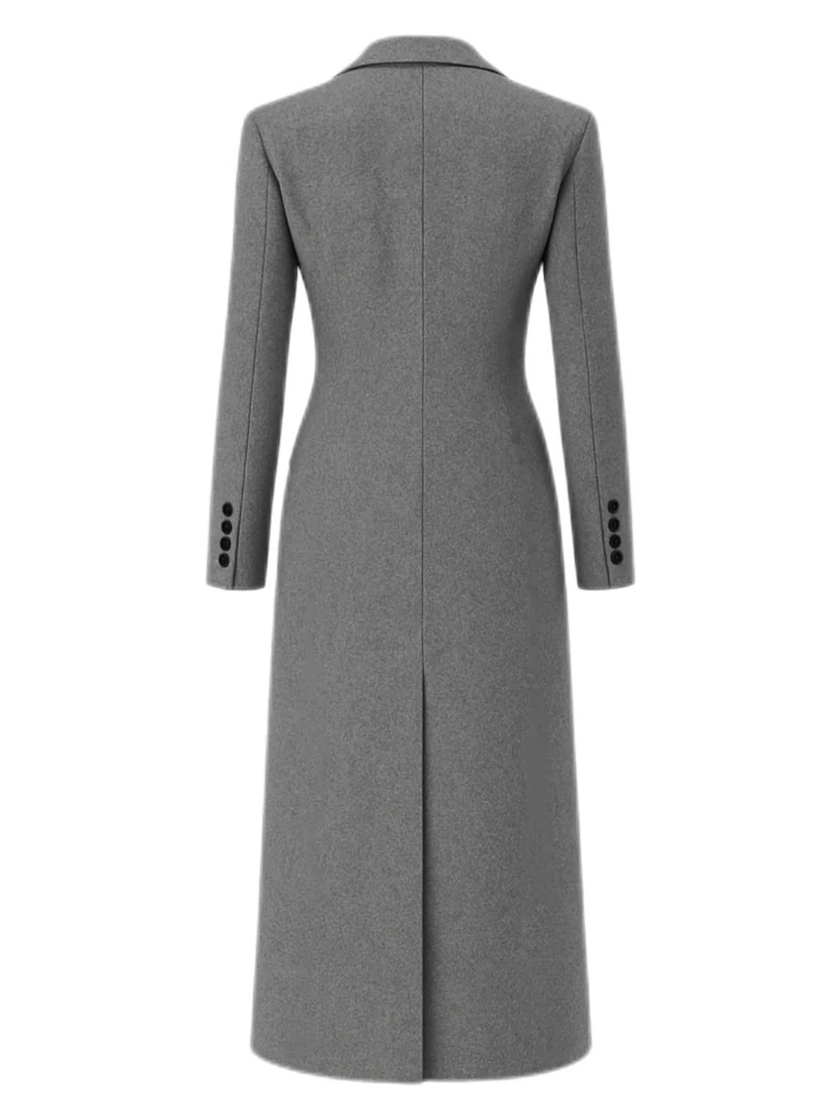 1930s Solid Lapel Button Wool Coat - Image 8