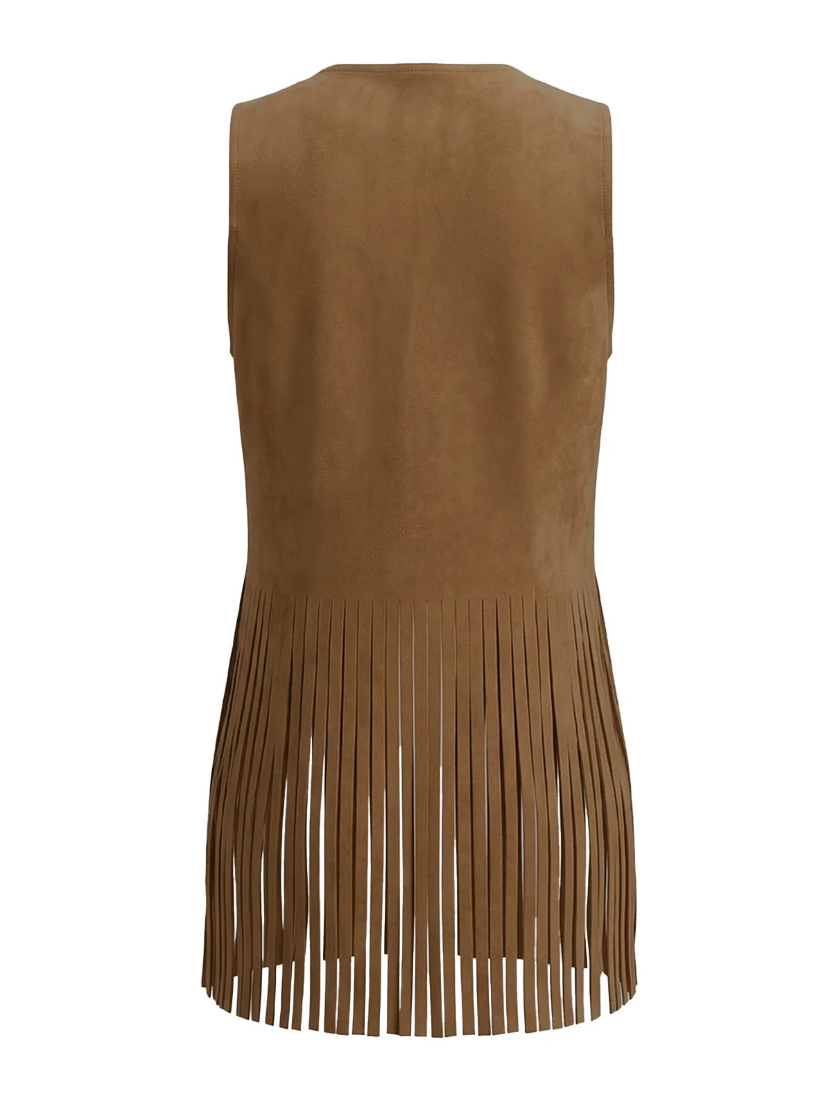 1930s Suede Studded Fringe Western Vest - Image 10