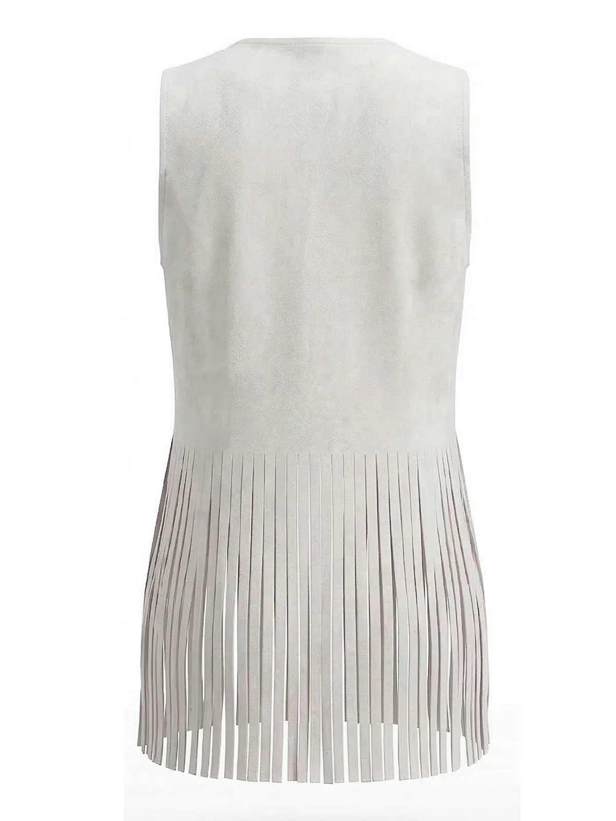 1930s Suede Studded Fringe Western Vest - Image 14