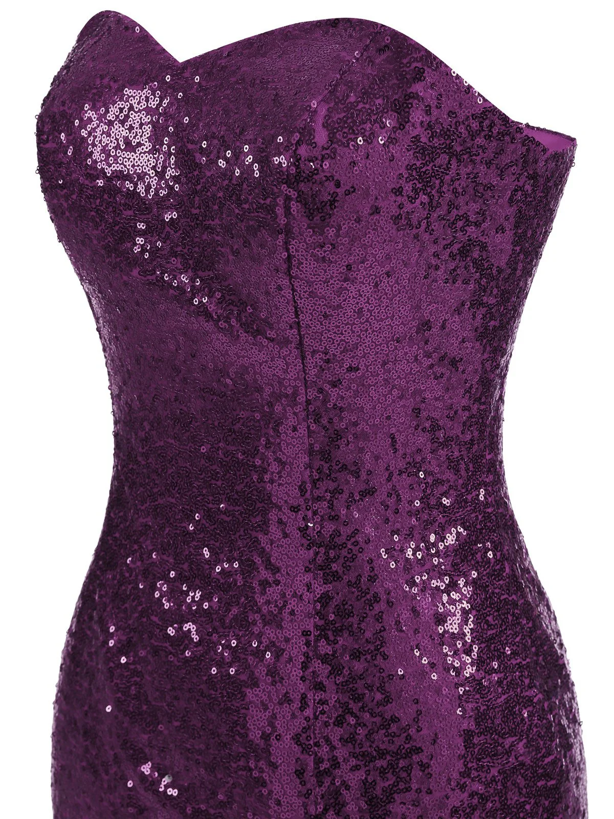 1930s Vintage Sequin Strapless Dress - Image 14