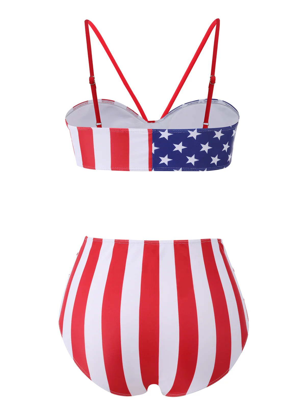 1940s Flag Independence Day Patchwork Swimsuit - Image 3