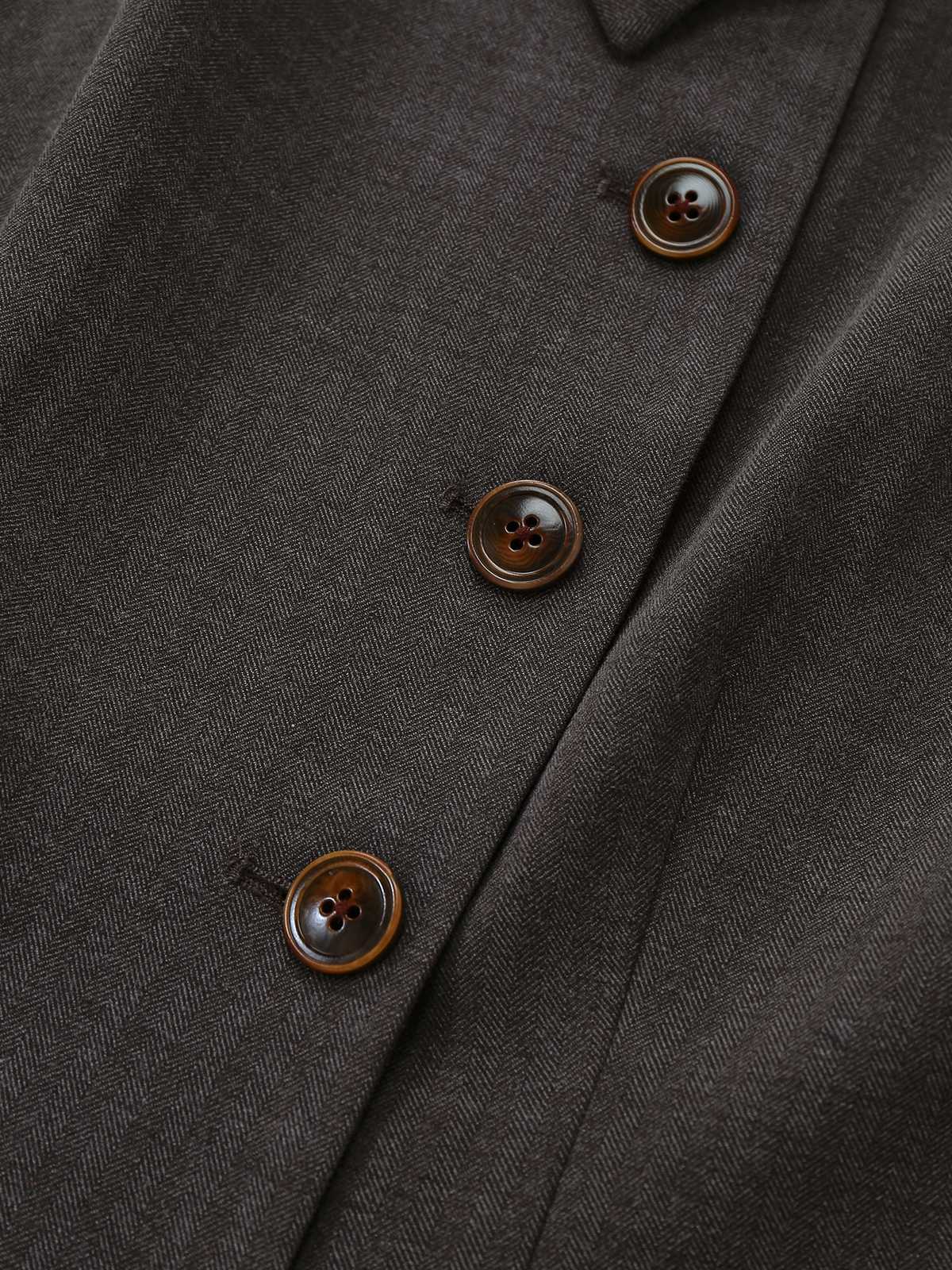 1940s Lapel Belted Jacket With Detachable Cape - Image 7