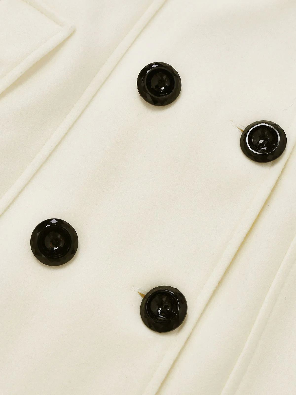 1940s Removable Faux-Fur Collar Buttons Coat - Image 8