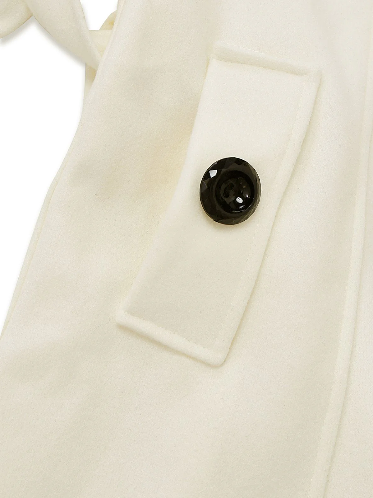 1940s Removable Faux-Fur Collar Buttons Coat - Image 9