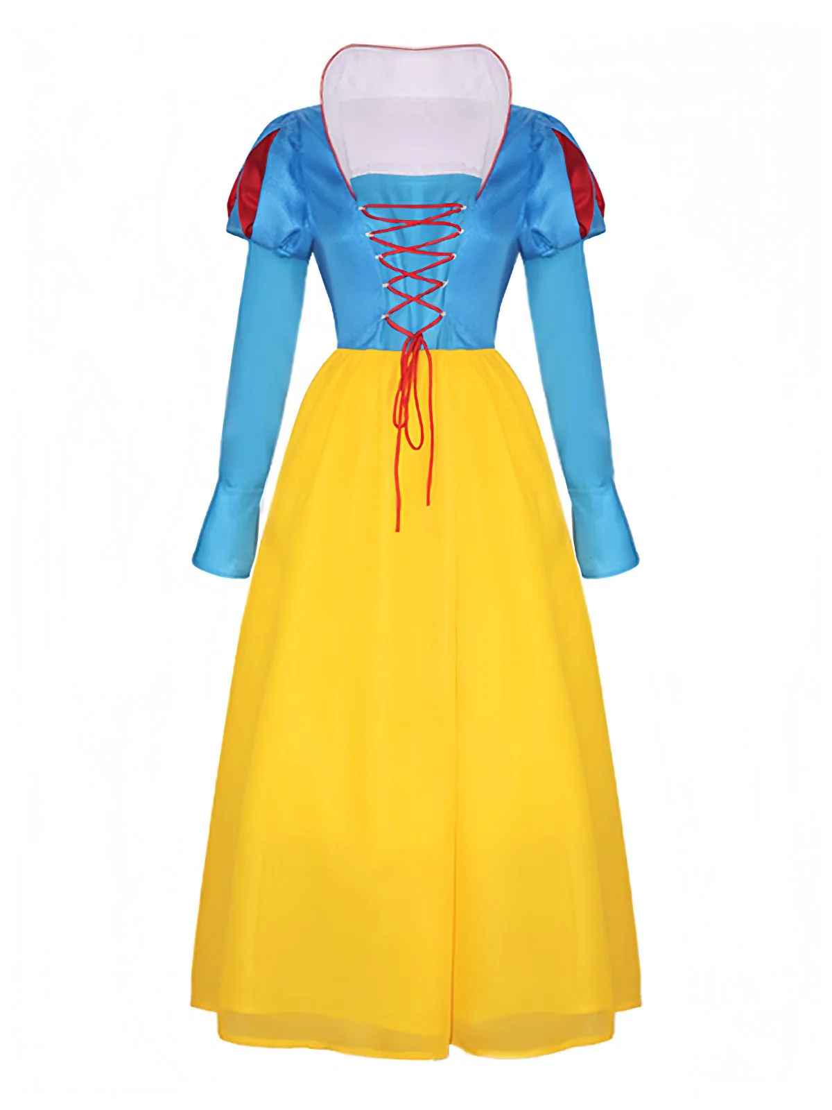1940s Snow White Style Mesh Patchwork Dress