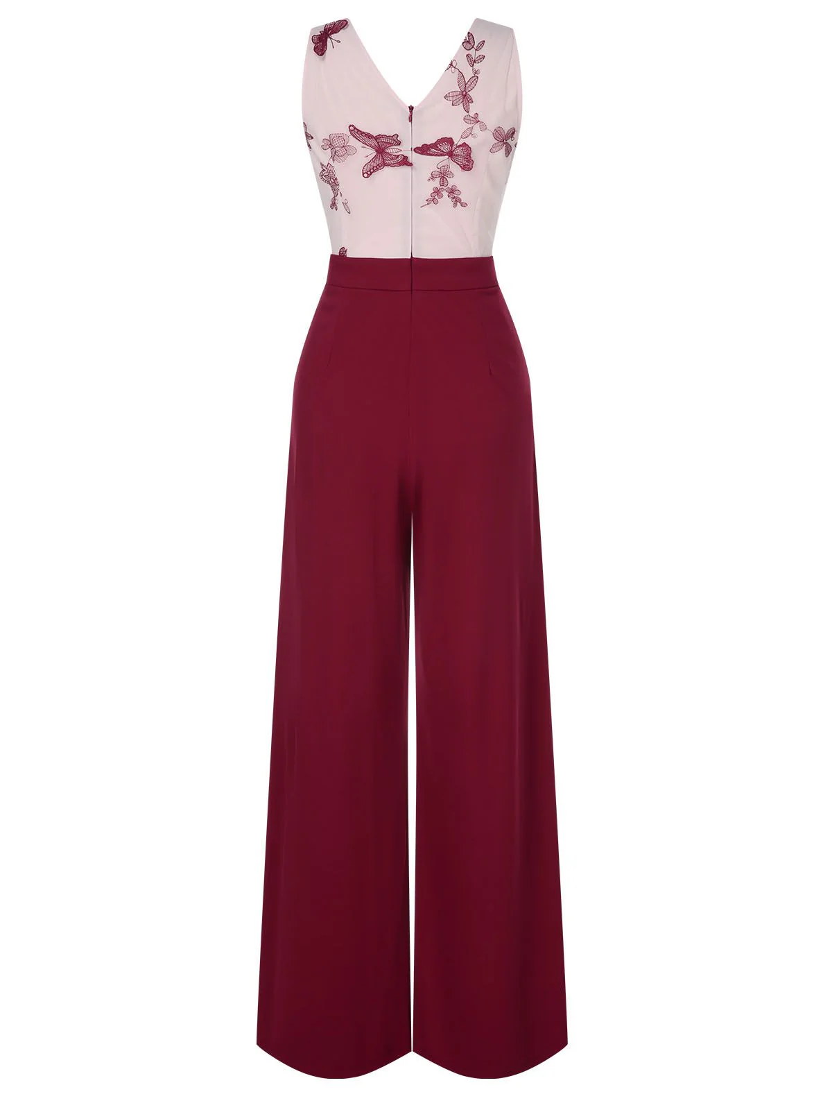 1930s Butterfly Button Patchwork Jumpsuit - Image 4