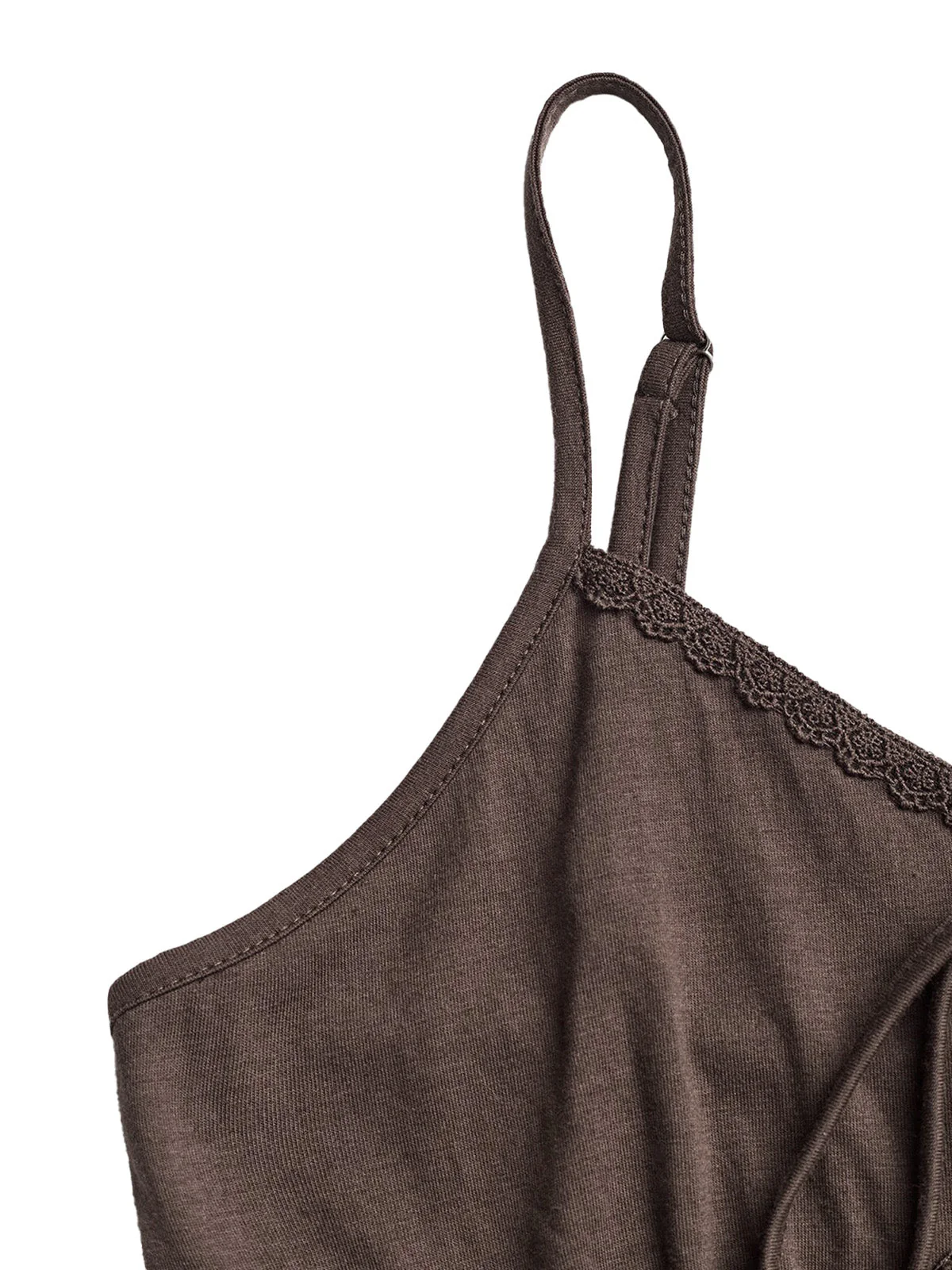1950s Floral Embroidered Lace Trim Cami Top - Image 13