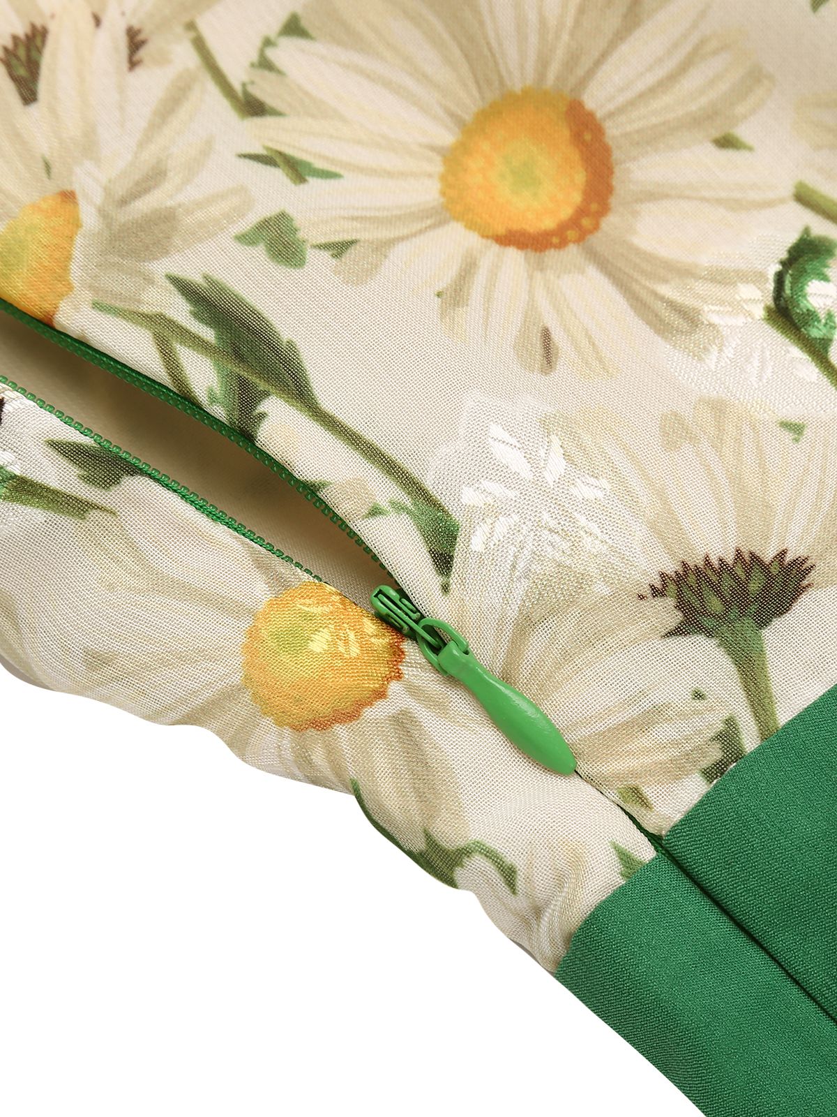 1950s Floral Halter Button Lace-up Romper - Image 6