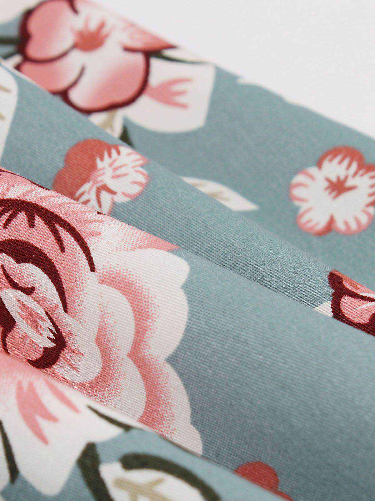 1950s Floral Patchwork Swing Dress - Image 6