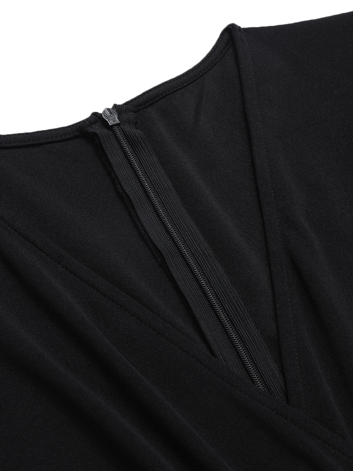 1950s Halloween Flounce Sleeve Swing Dress - Image 5