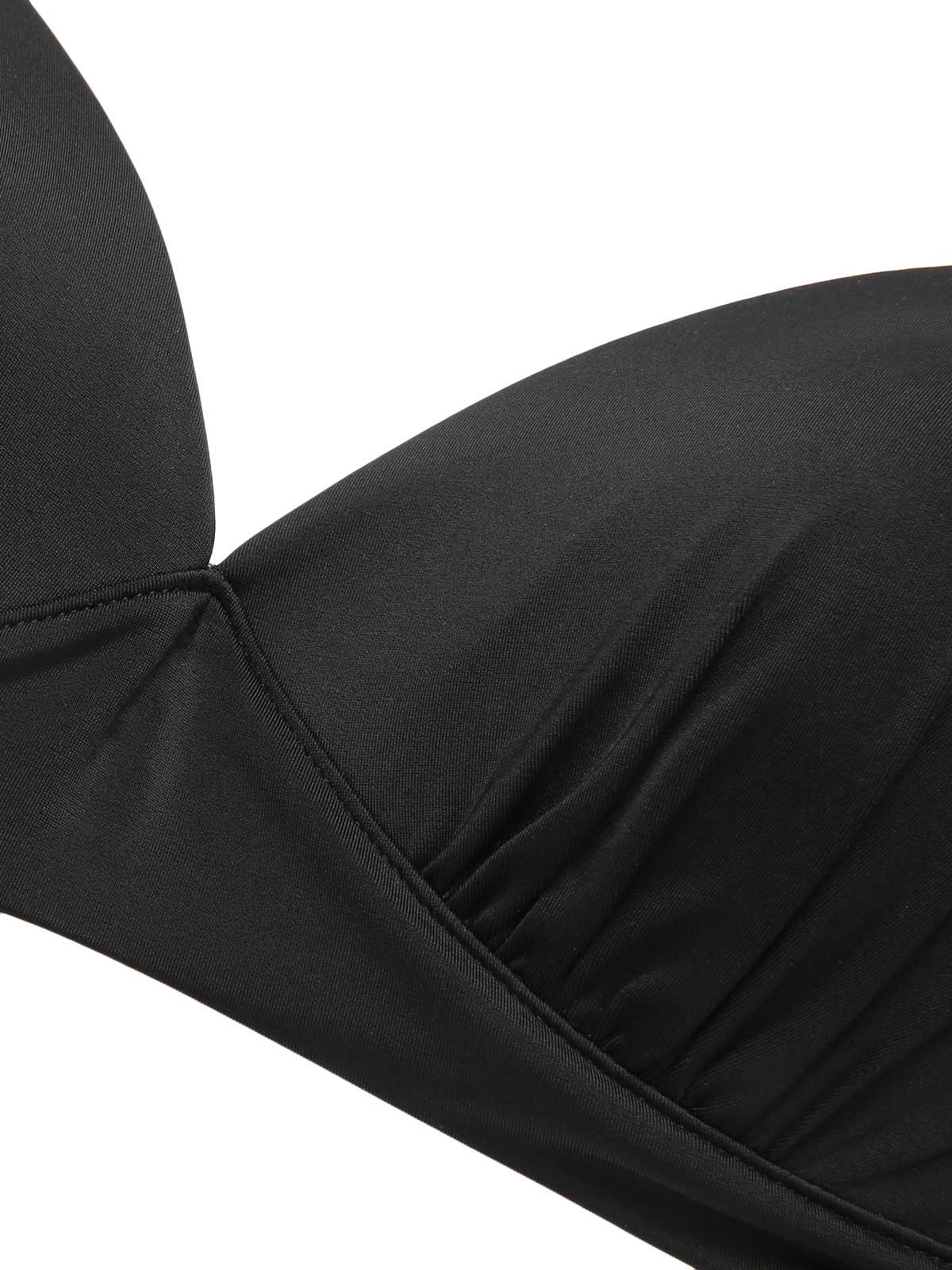 1950s Halter Plaids Lace-Up Swimsuit - Image 17