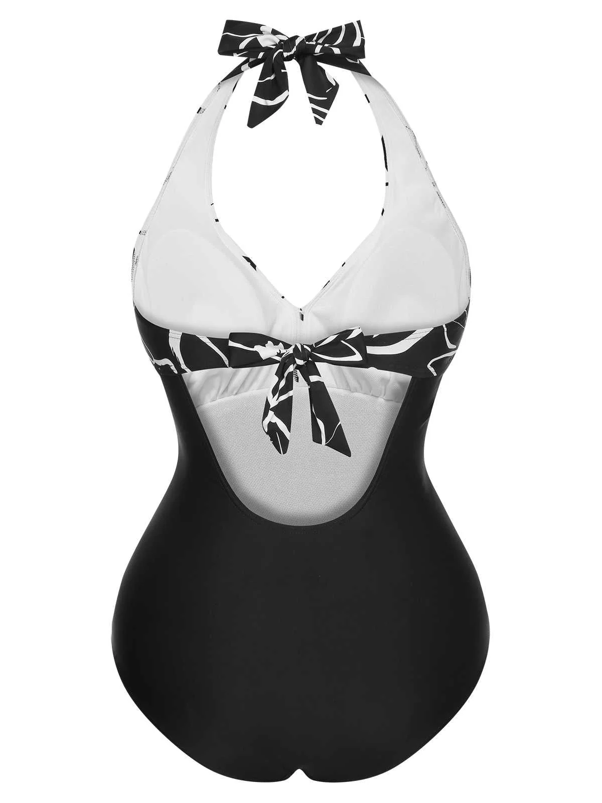 1950s Halter Stripes One-Piece Swimsuit - Image 15