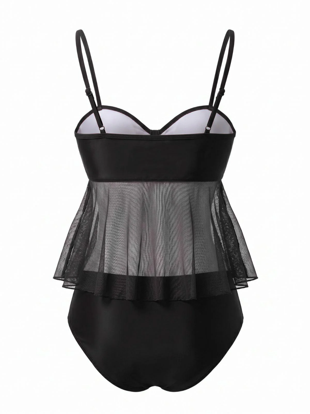 1950s Mesh High Waist Bow Tie Tankini Set - Image 10