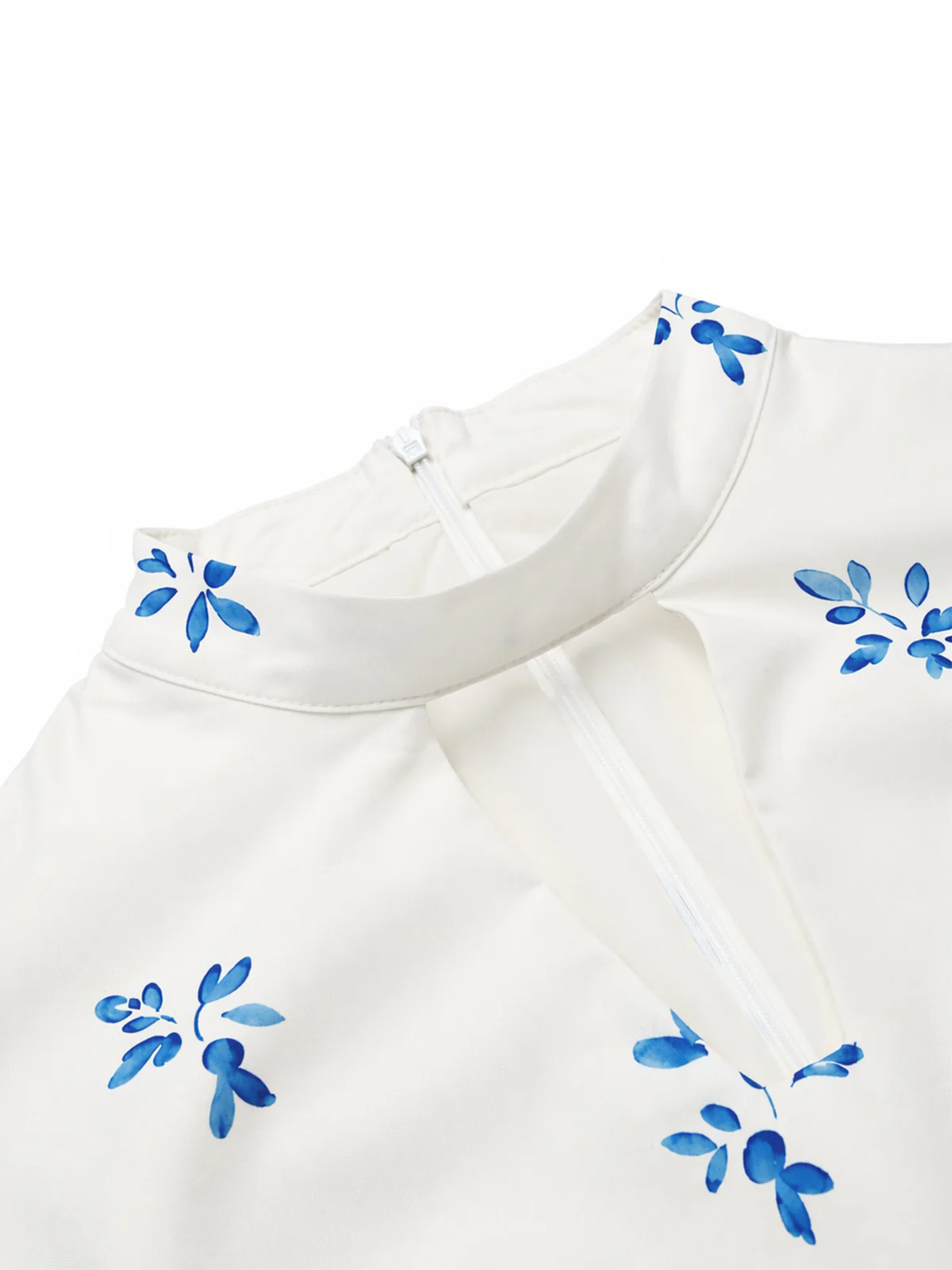 [Pre-Sale] 1950s Mock Neck 3D Rosette Polka Dot Mesh Dress - Image 8
