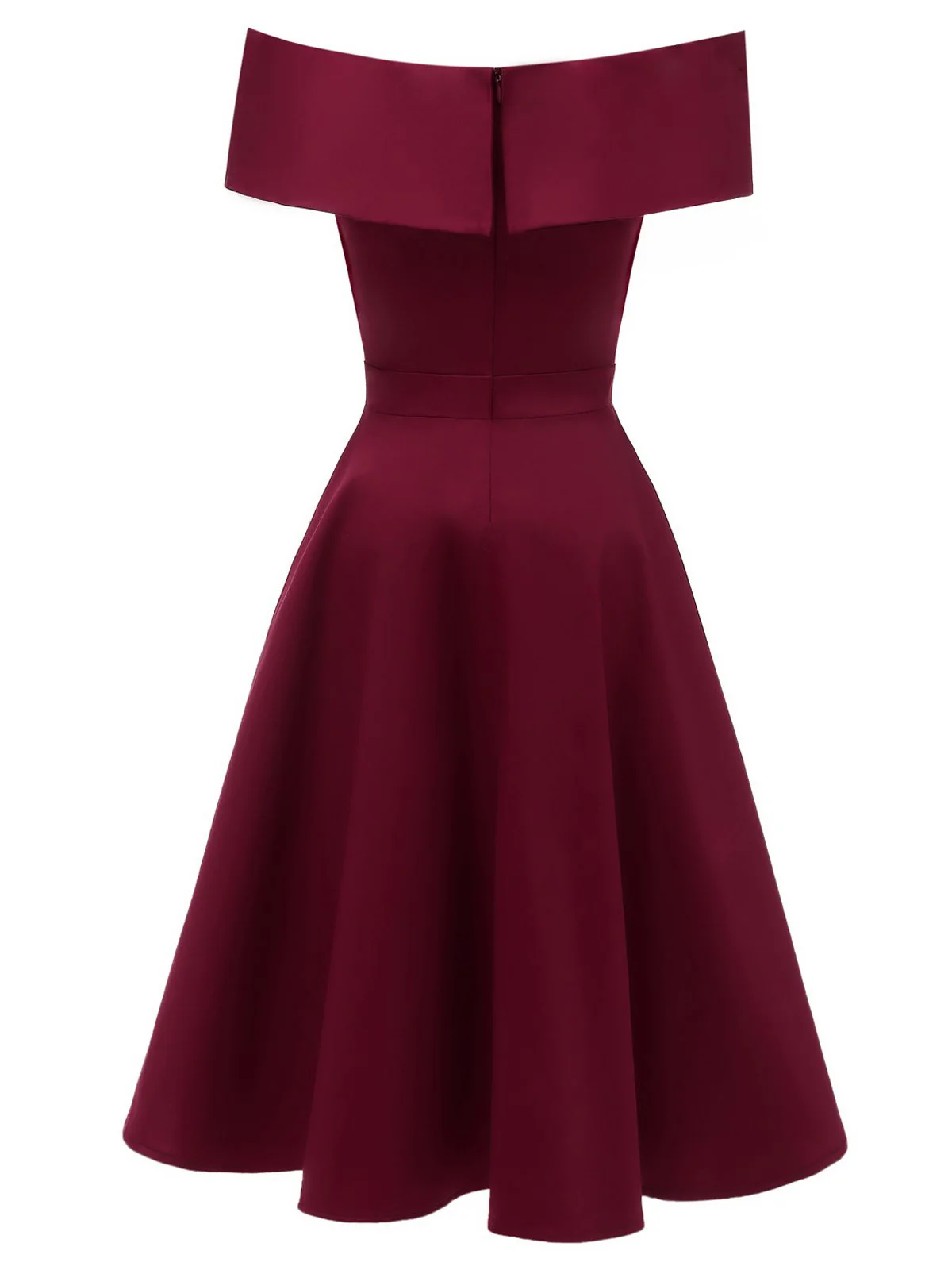 1950s Off Shoulder Swing Dress - Image 11