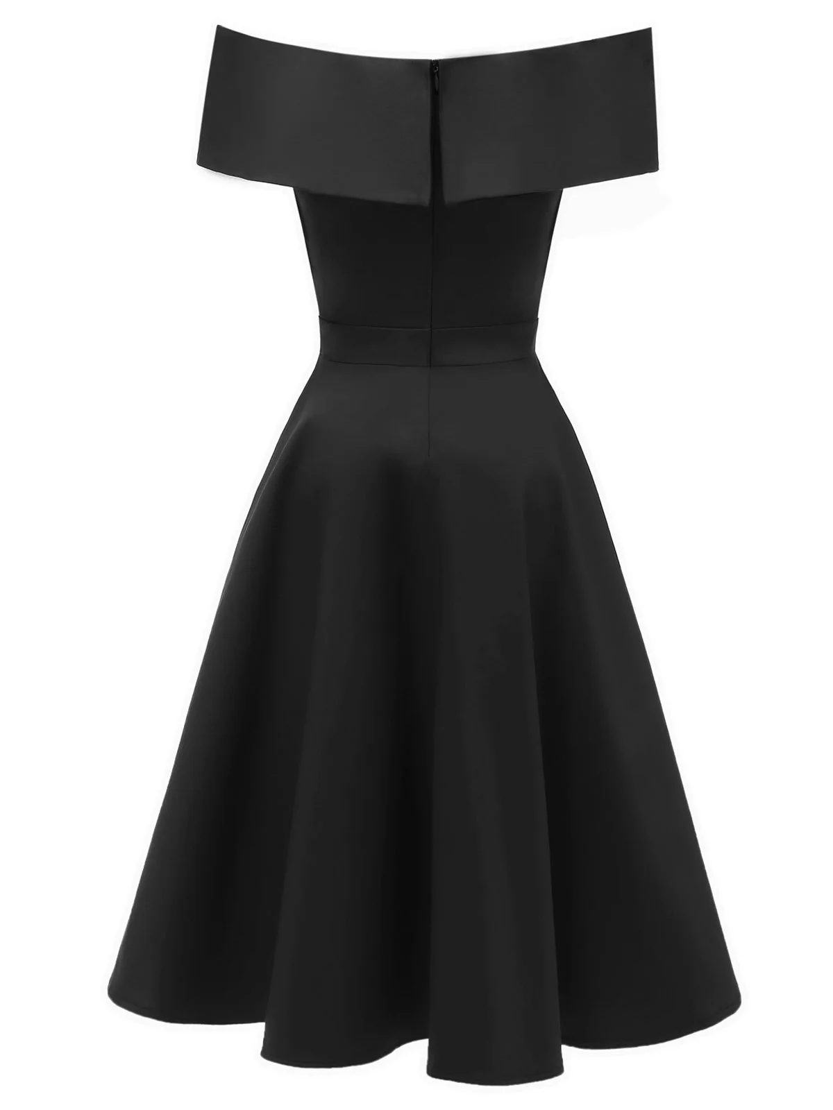 1950s Off Shoulder Swing Dress - Image 7