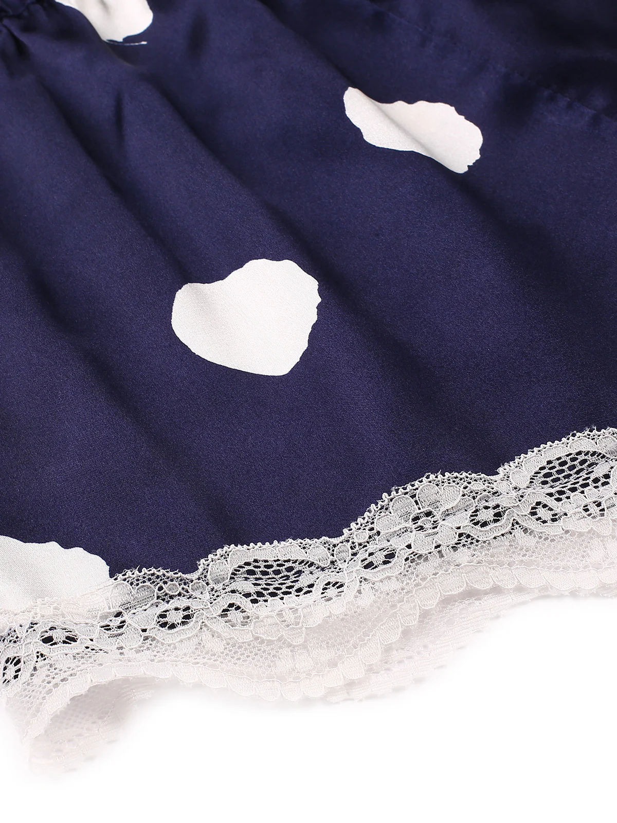 1950s Polka Dot Lace Camisole Sleepwear - Image 10