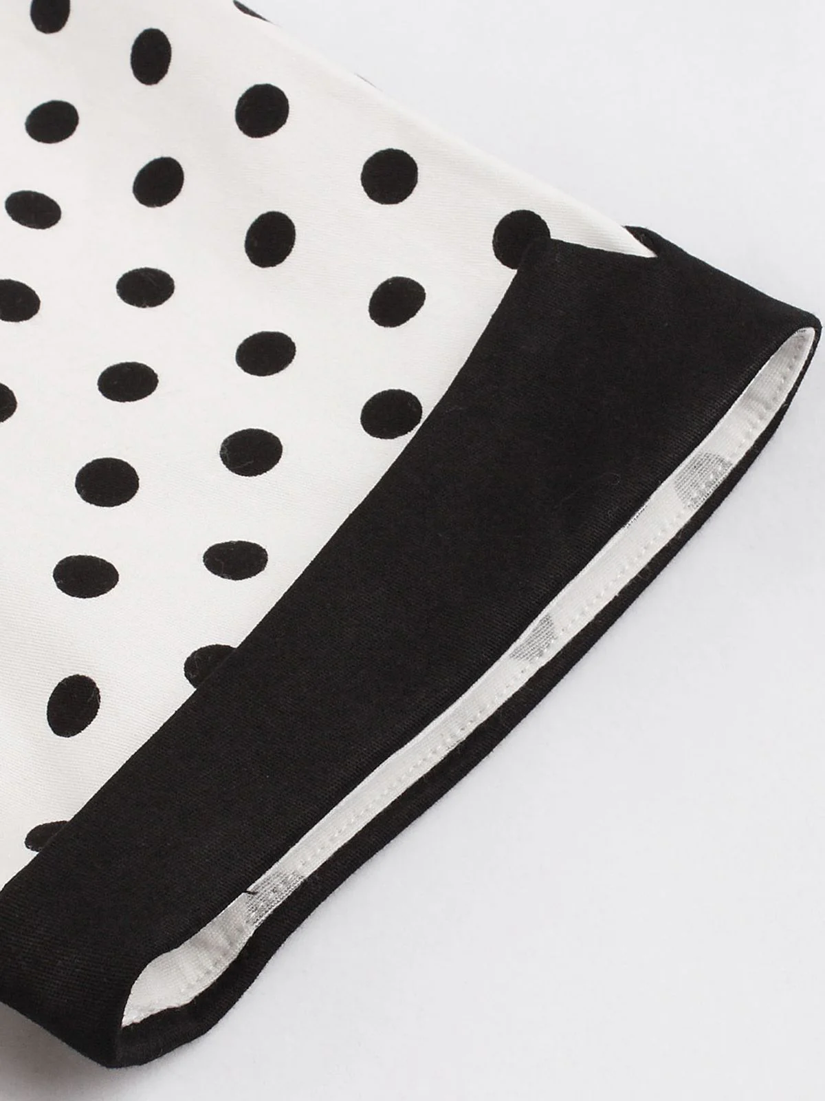 1950s Polka Dot Patchwork Swing Dress - Image 6