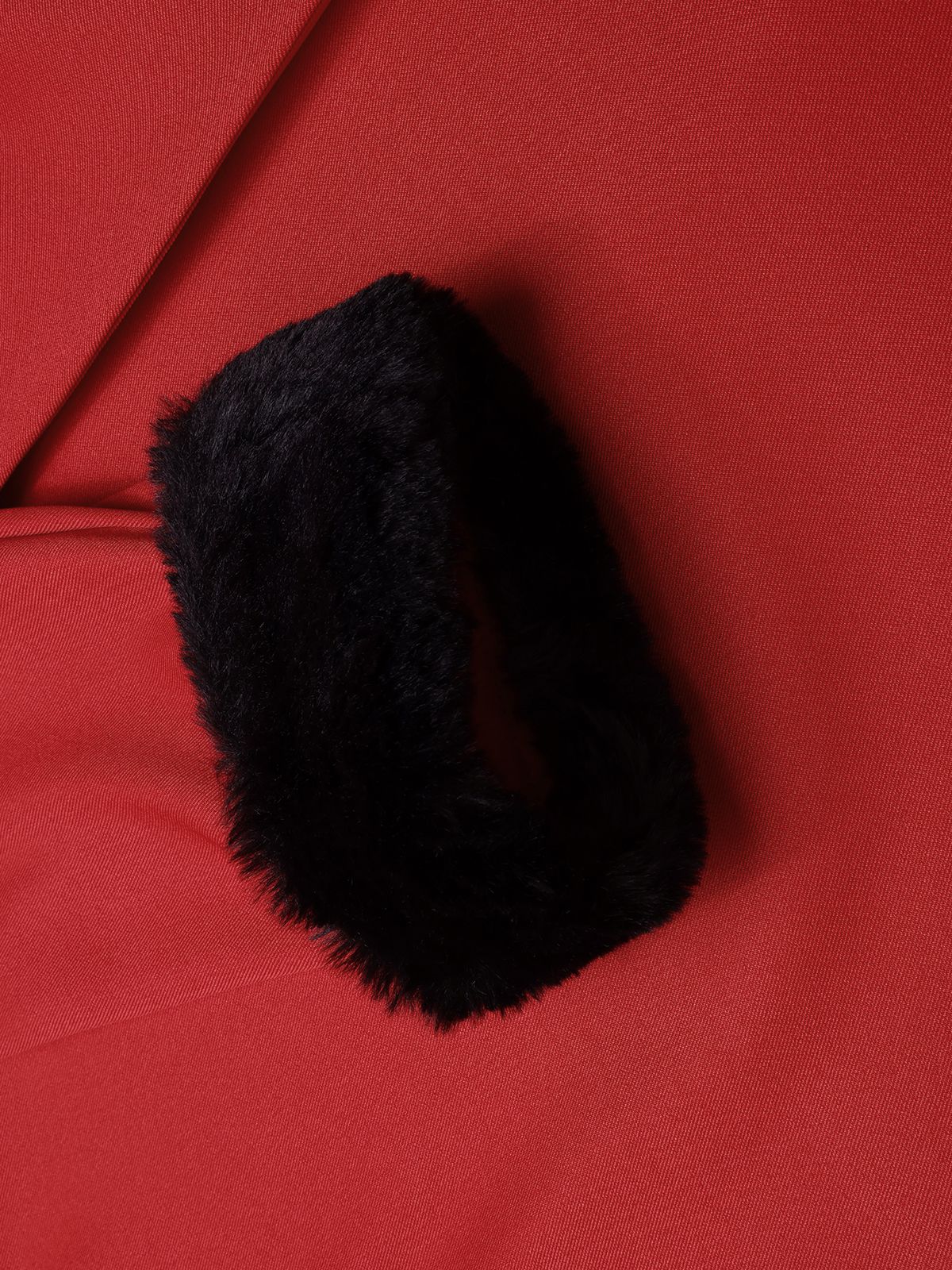 1950s Red And Black Fur Collar Coat - Image 10