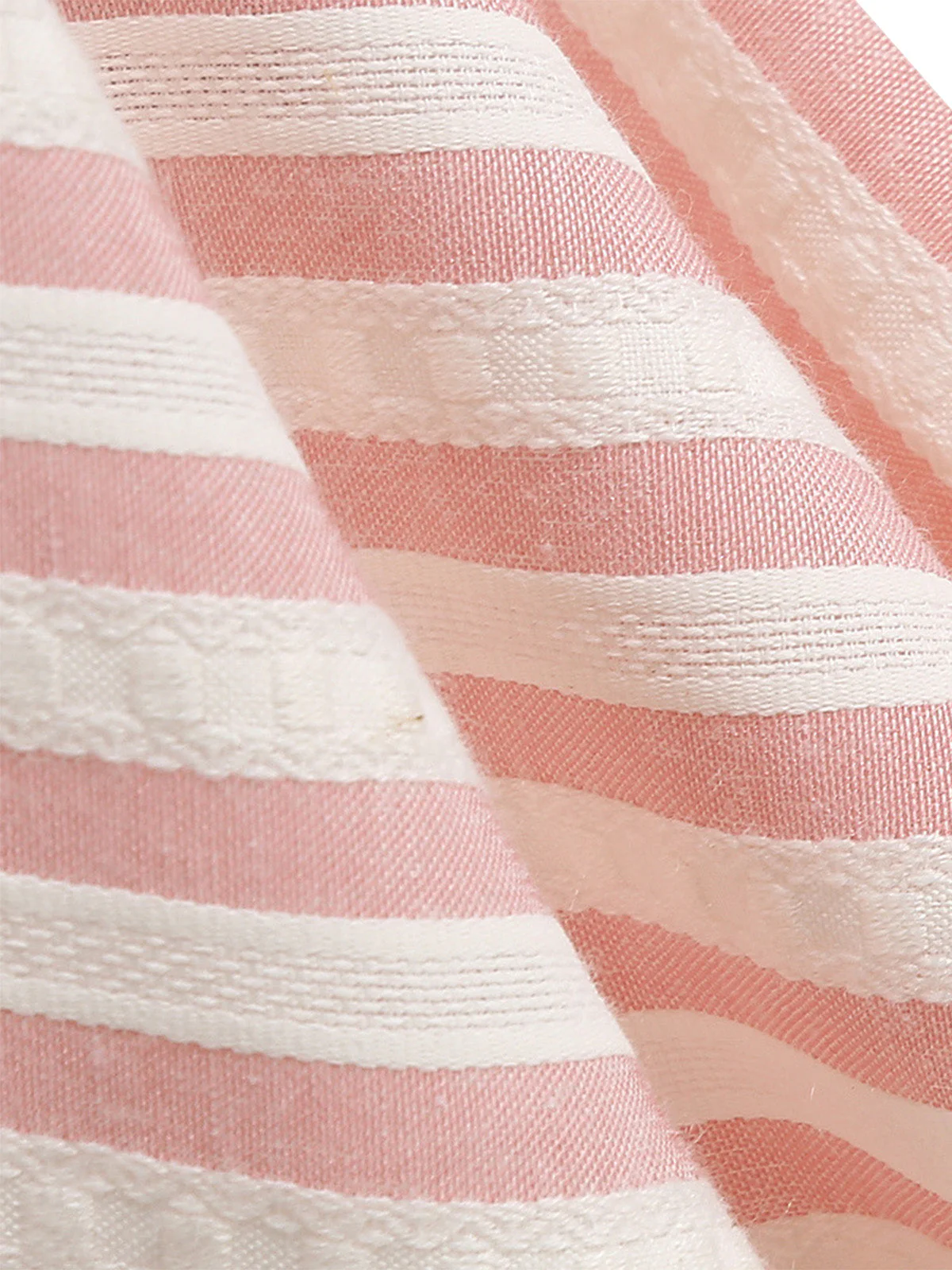 1950s Sailor Collar Striped Tie-Neck Puff Sleeve Dress - Image 3
