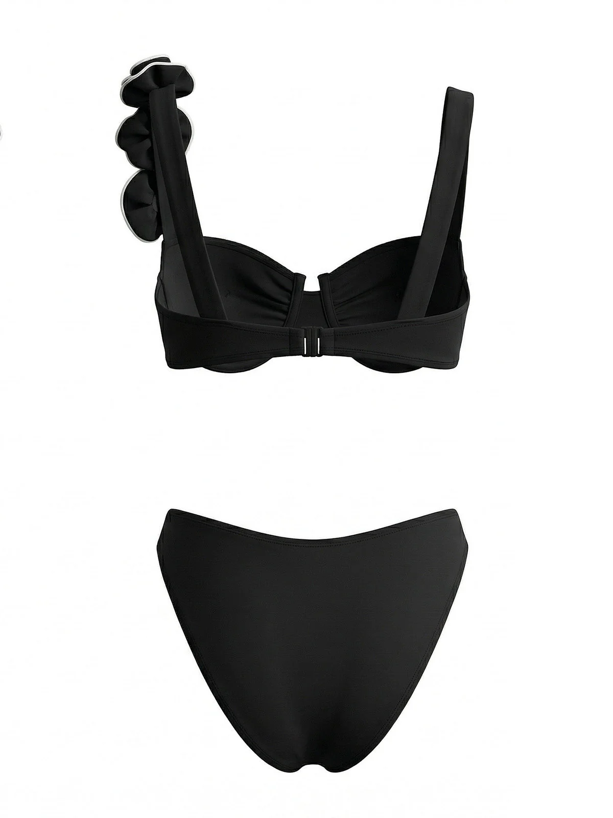 1950s Solid 3D Rose Bikini Set - Image 3