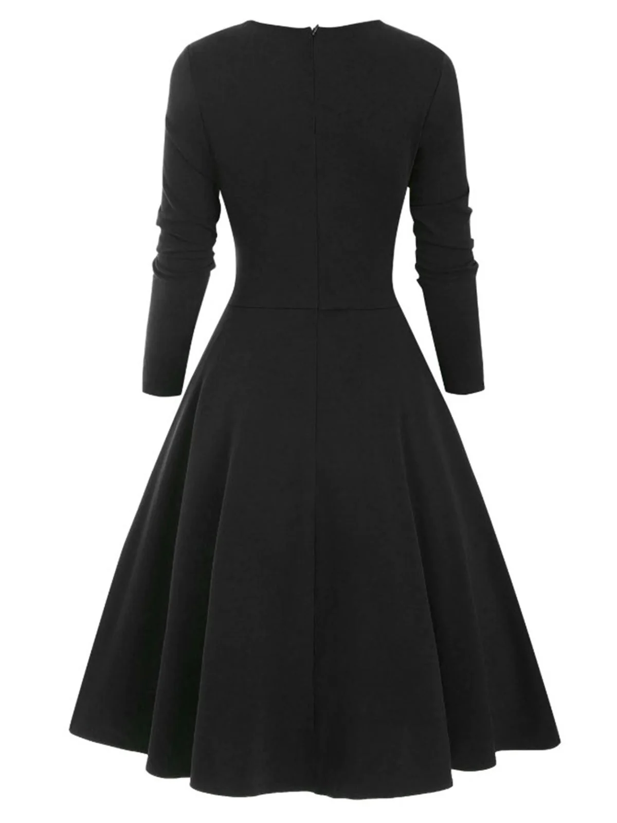 1950s Sweetheart Plaid Patchwork Dress - Image 13