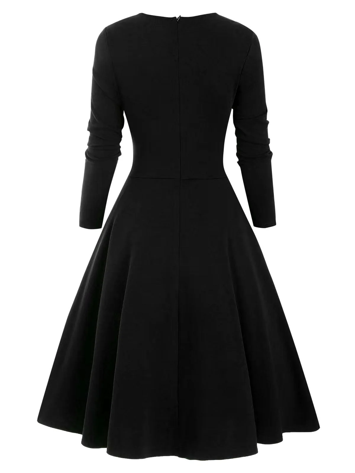 1950s Sweetheart Plaid Patchwork Dress - Image 2