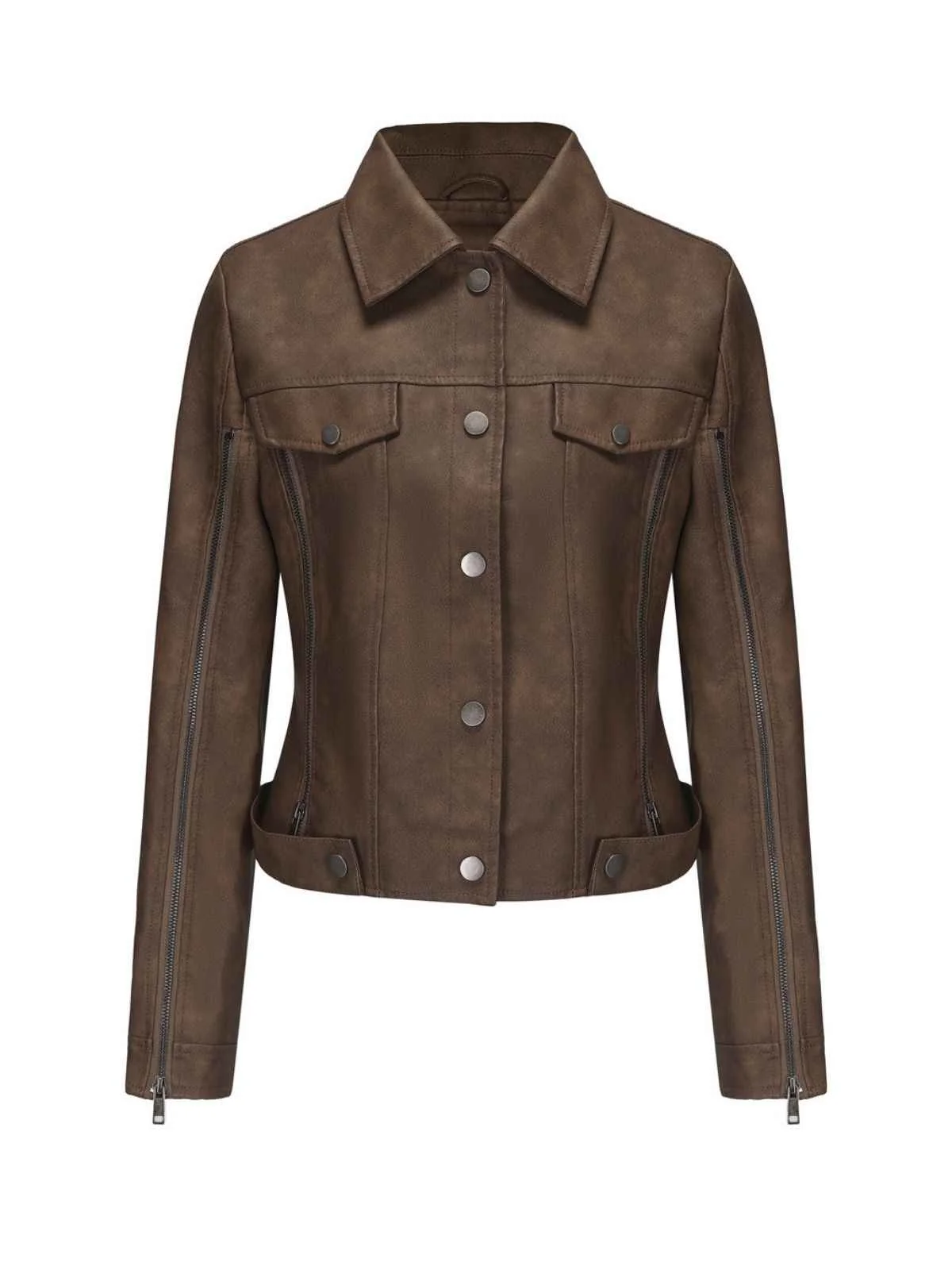 1960s Leather Multi-Zip Moto Jacket - Image 10