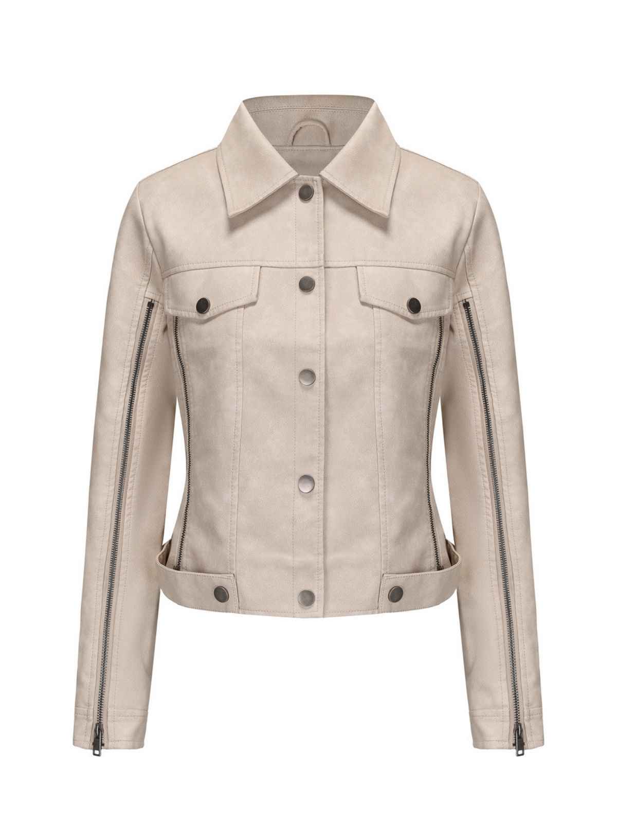 1960s Leather Multi-Zip Moto Jacket - Image 2