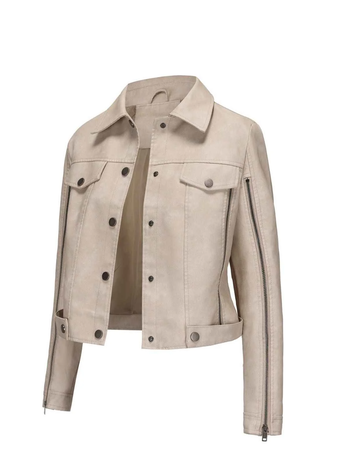 1960s Leather Multi-Zip Moto Jacket - Image 3
