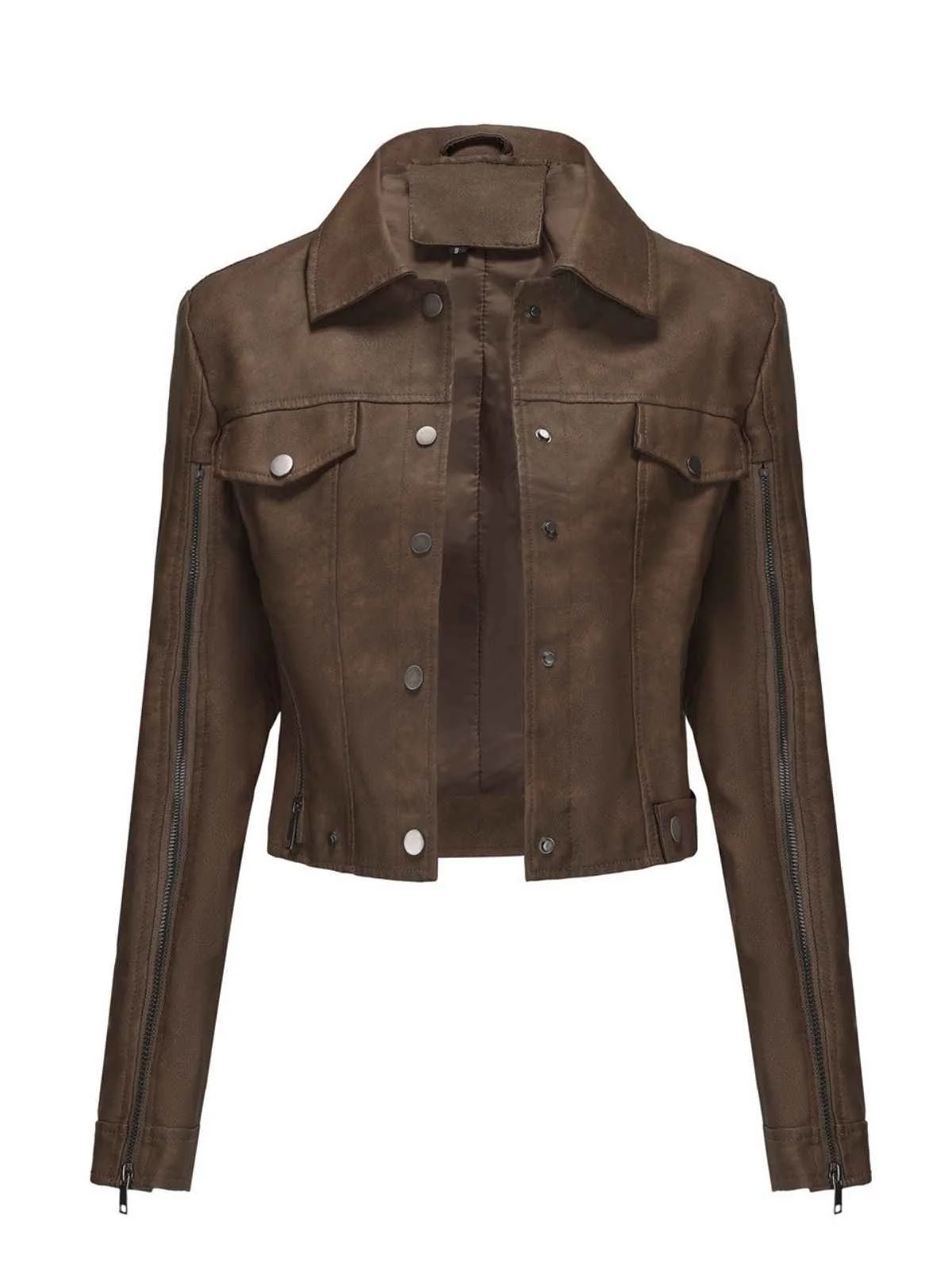 1960s Leather Multi-Zip Moto Jacket - Image 9