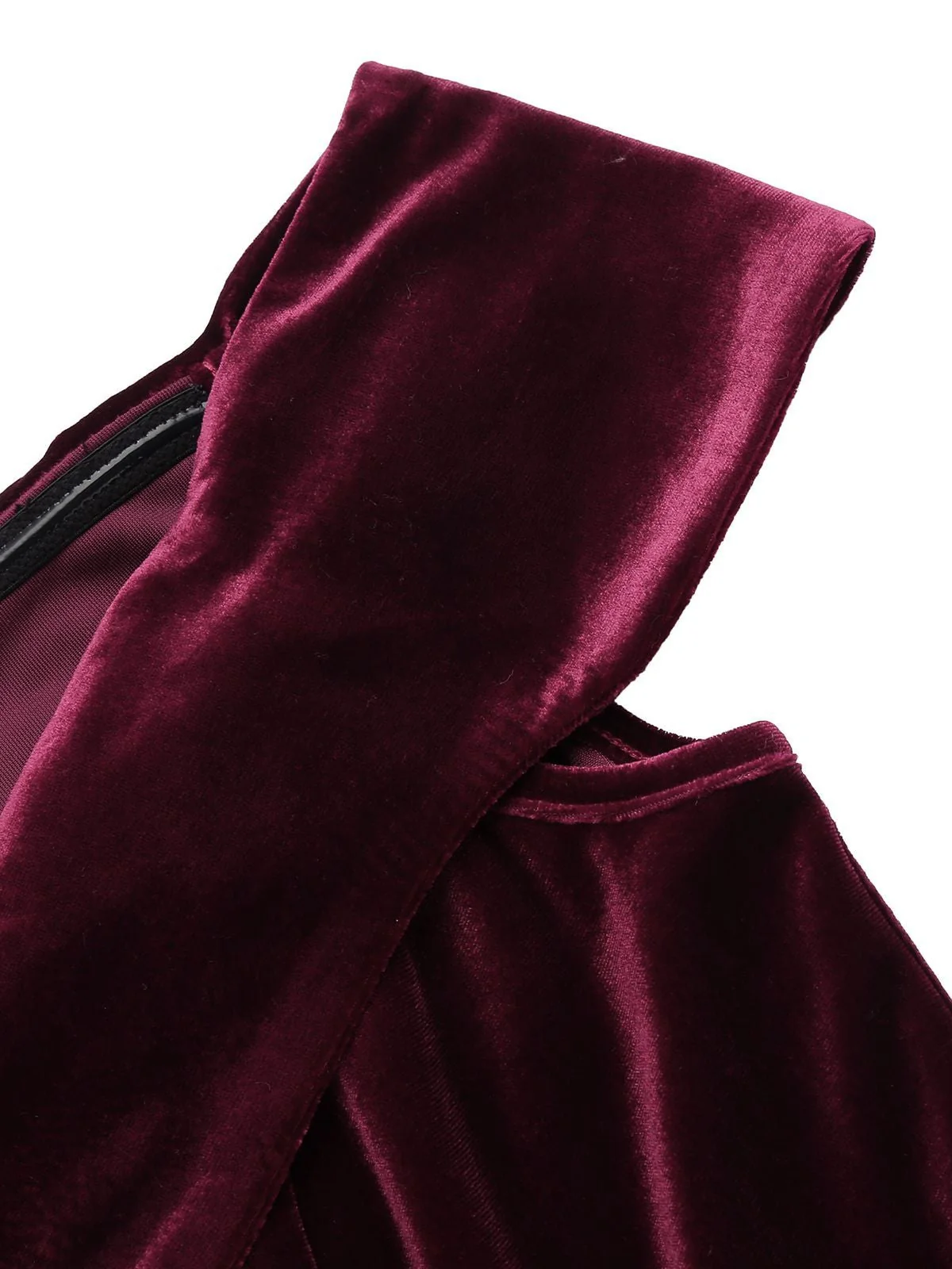 1960s Off Shoulder Velvet Bodycon Dress - Image 14