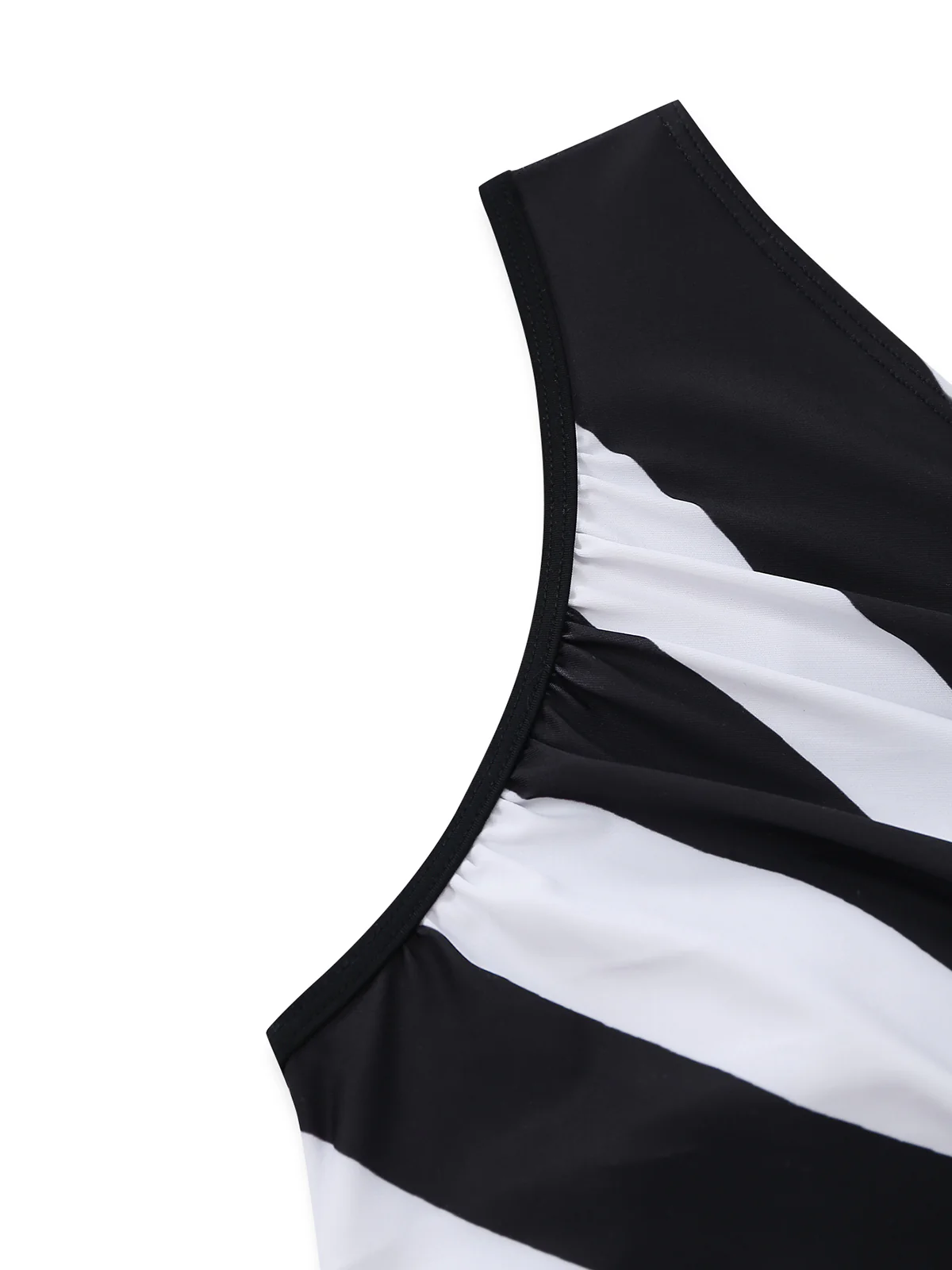 [Pre-Sale] 1960s One-Shoulder Zebra Print Cutout One-Piece Swimsuit - Image 3