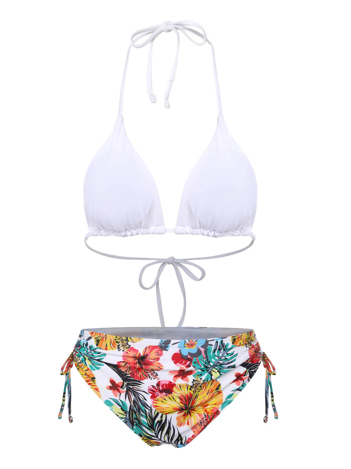 1960s Tropical Halter Bikini Set & Cover-Up - Image 10