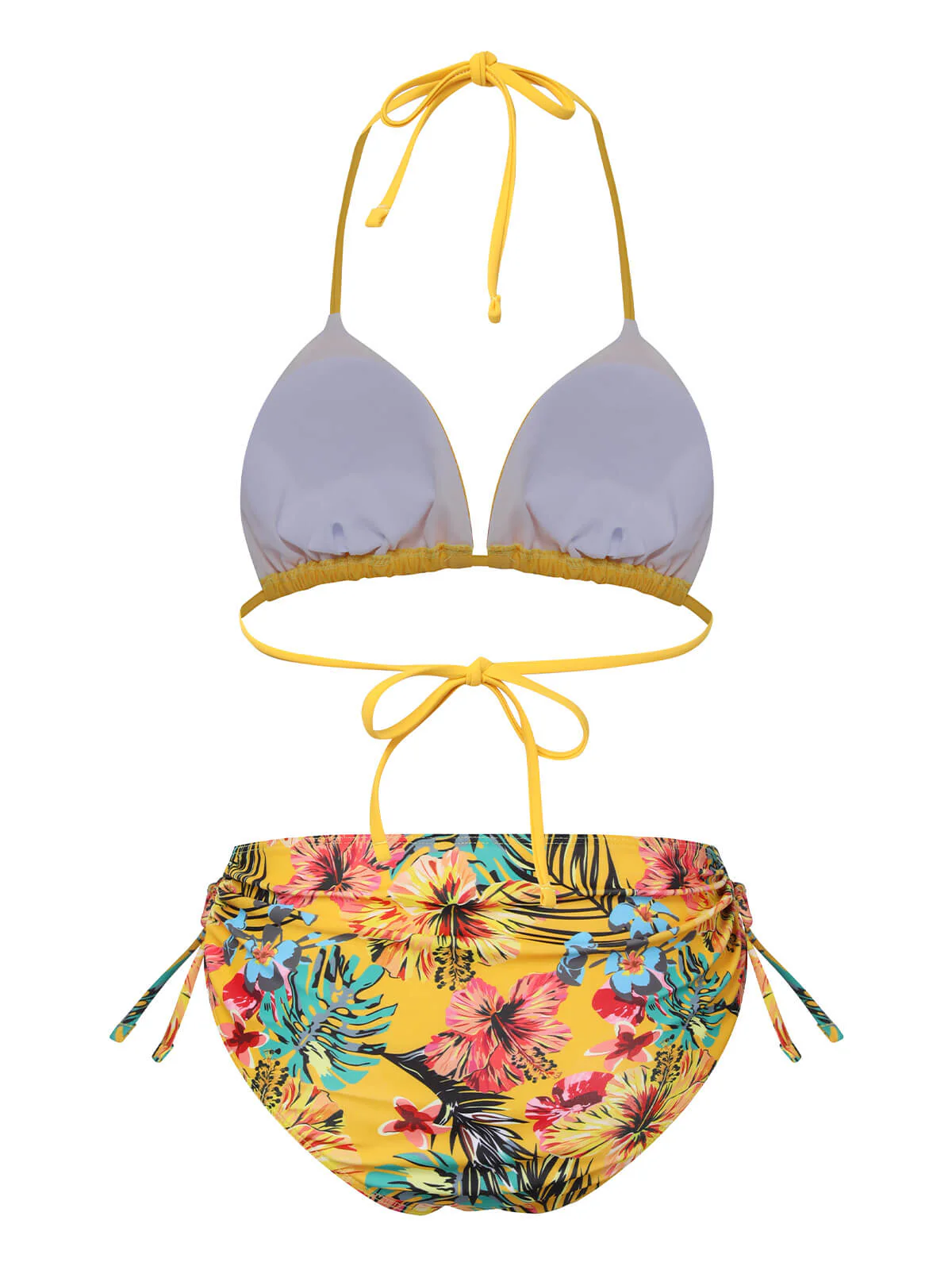 1960s Tropical Halter Bikini Set & Cover-Up - Image 5