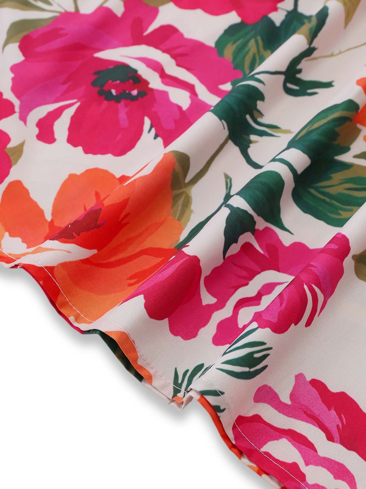 1970s Boho Style Floral Spaghetti Straps Dress - Image 7