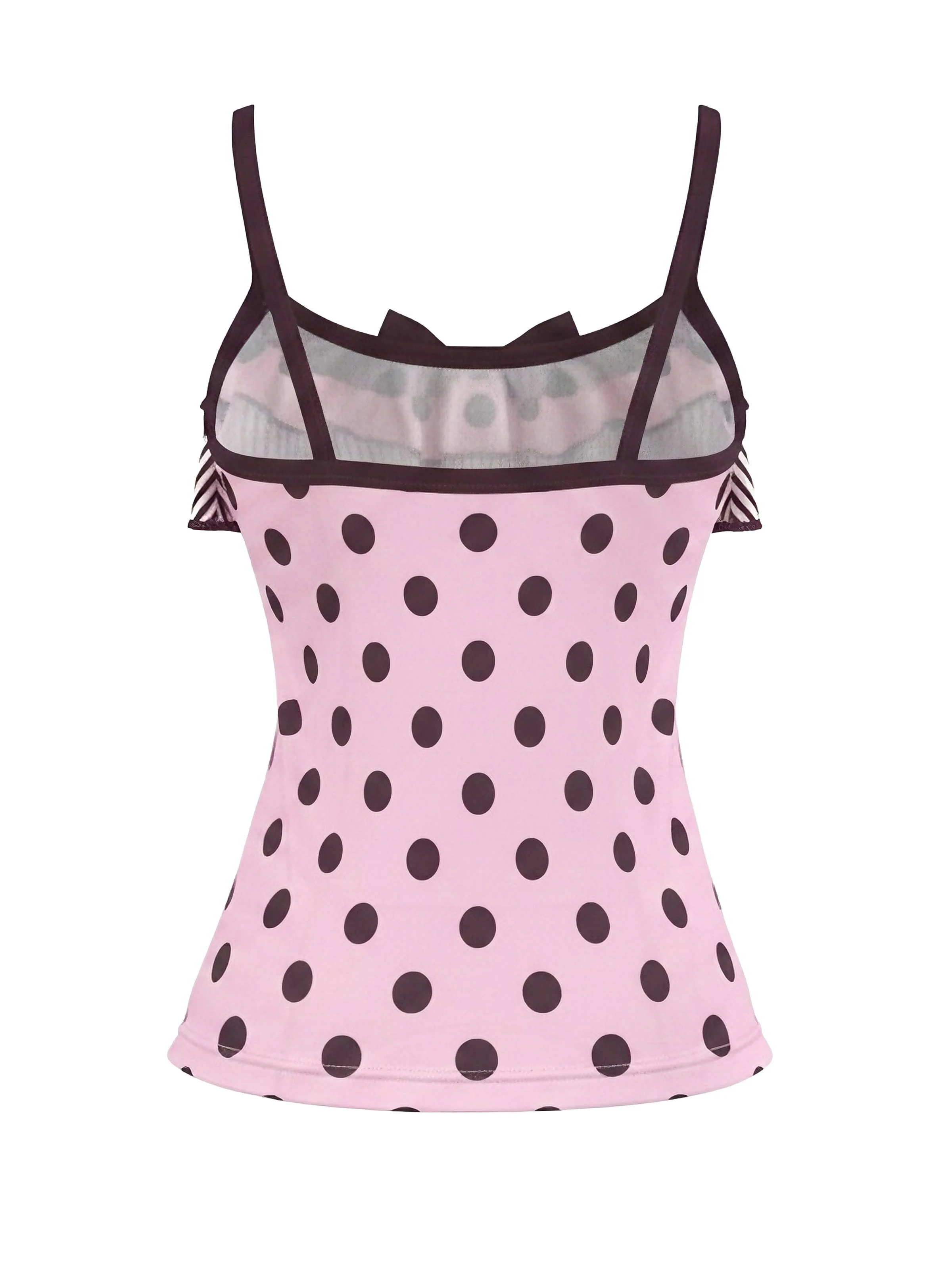 1980s Polka Dot Sleeveless Tank Top - Image 2