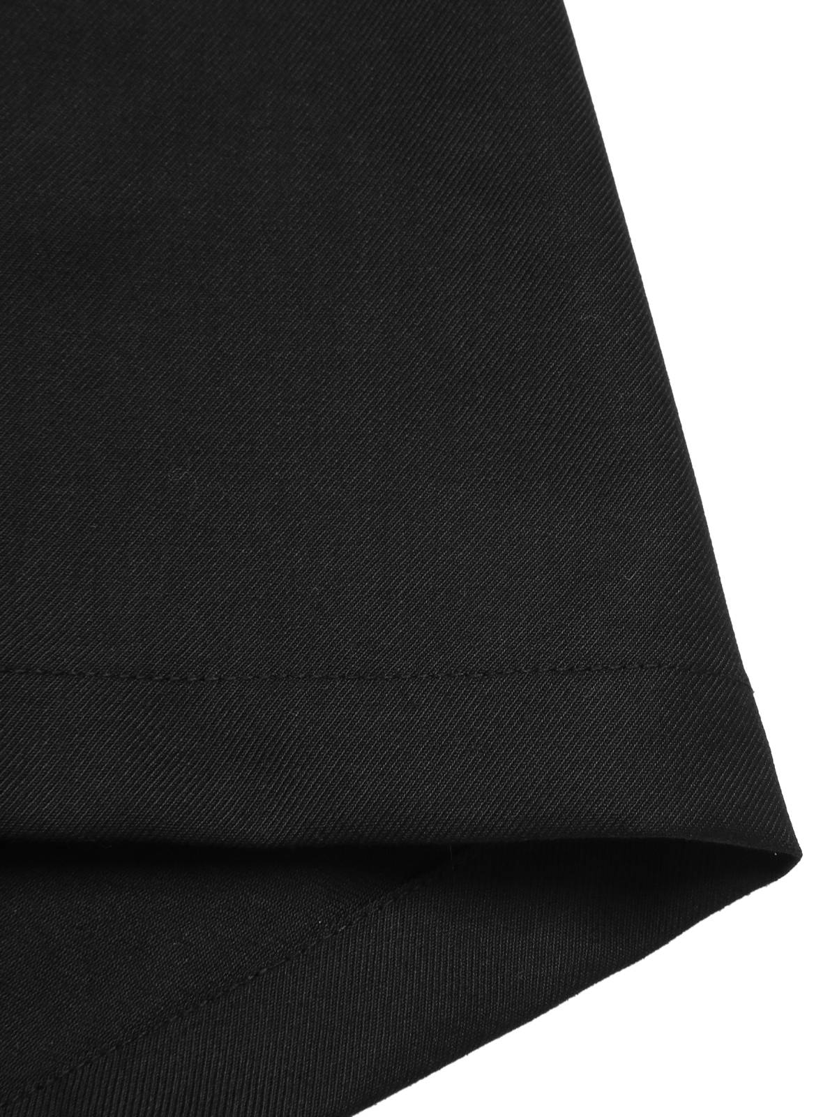 2PCS Black 1950s Gothic Bat Romper & High-Low Cover-Up - Image 12