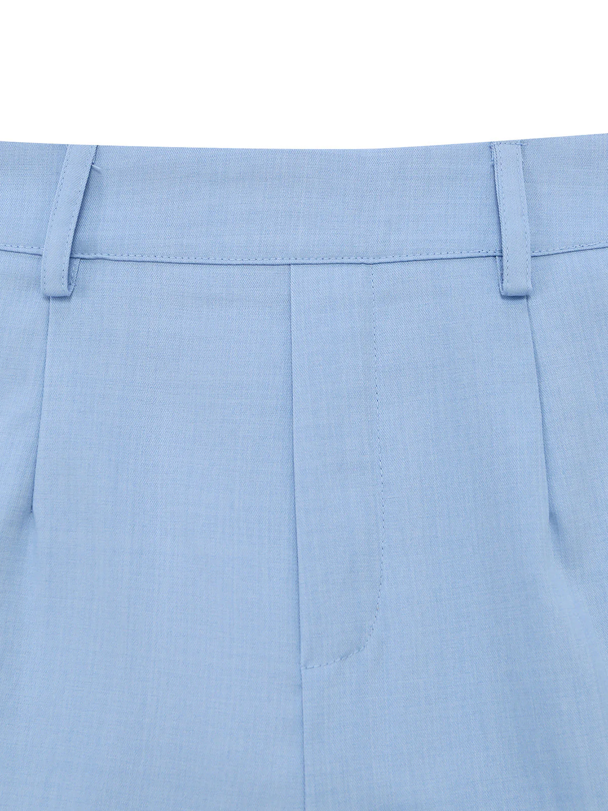 2PCS Blue 1950s V-Neck Sleeveless Bow Vest & Shorts - Image 6
