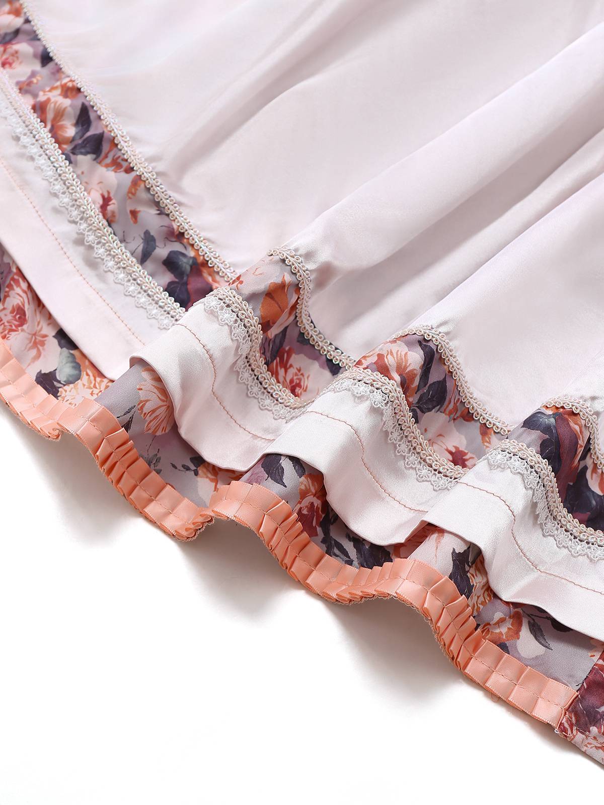 2PCS Multicolor 1950s Floral Dirndl Dress & Apron - Image 5