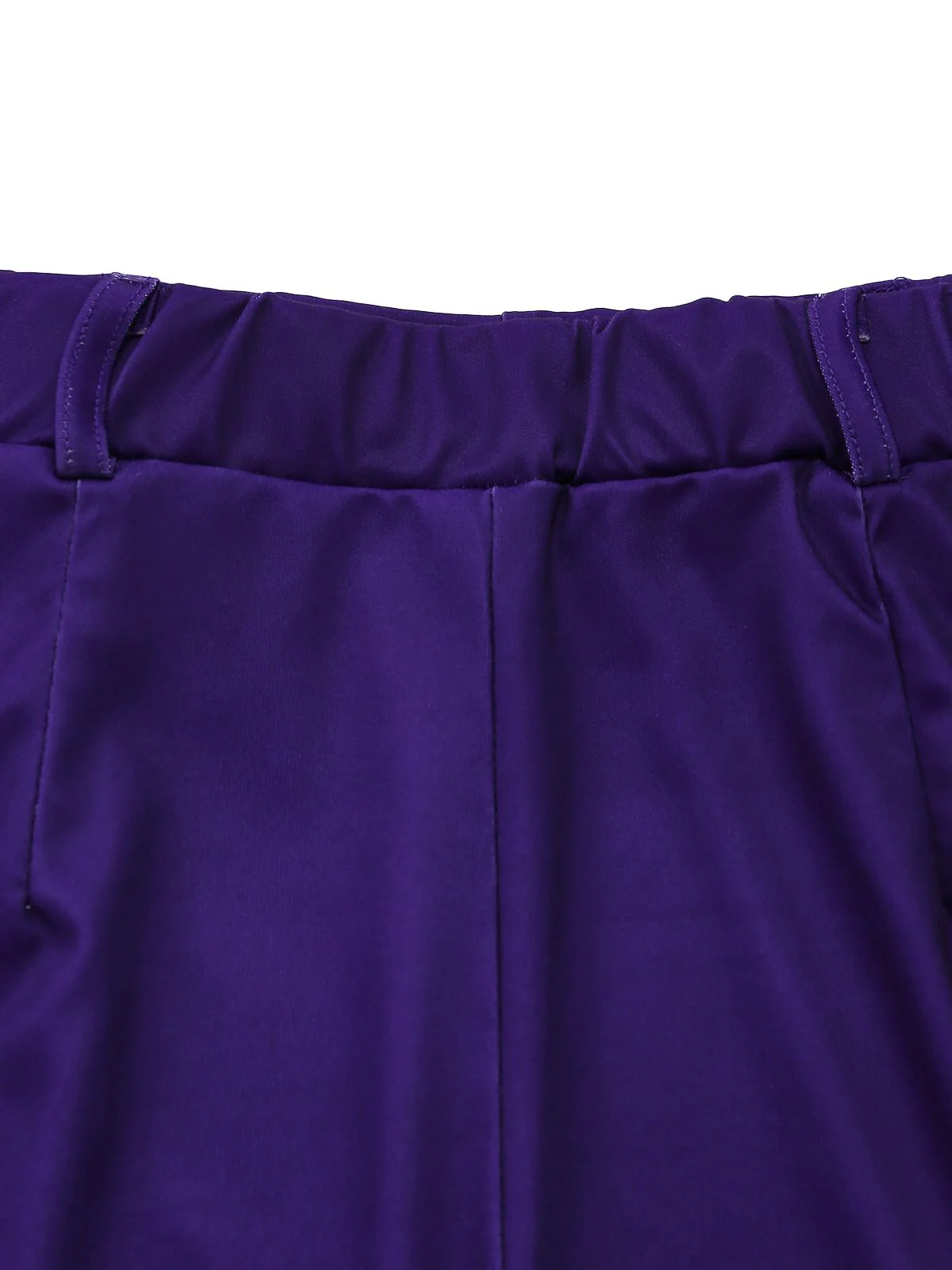 2PCS Purple 1970s Geometric Print Vest & Shorts - Image 7