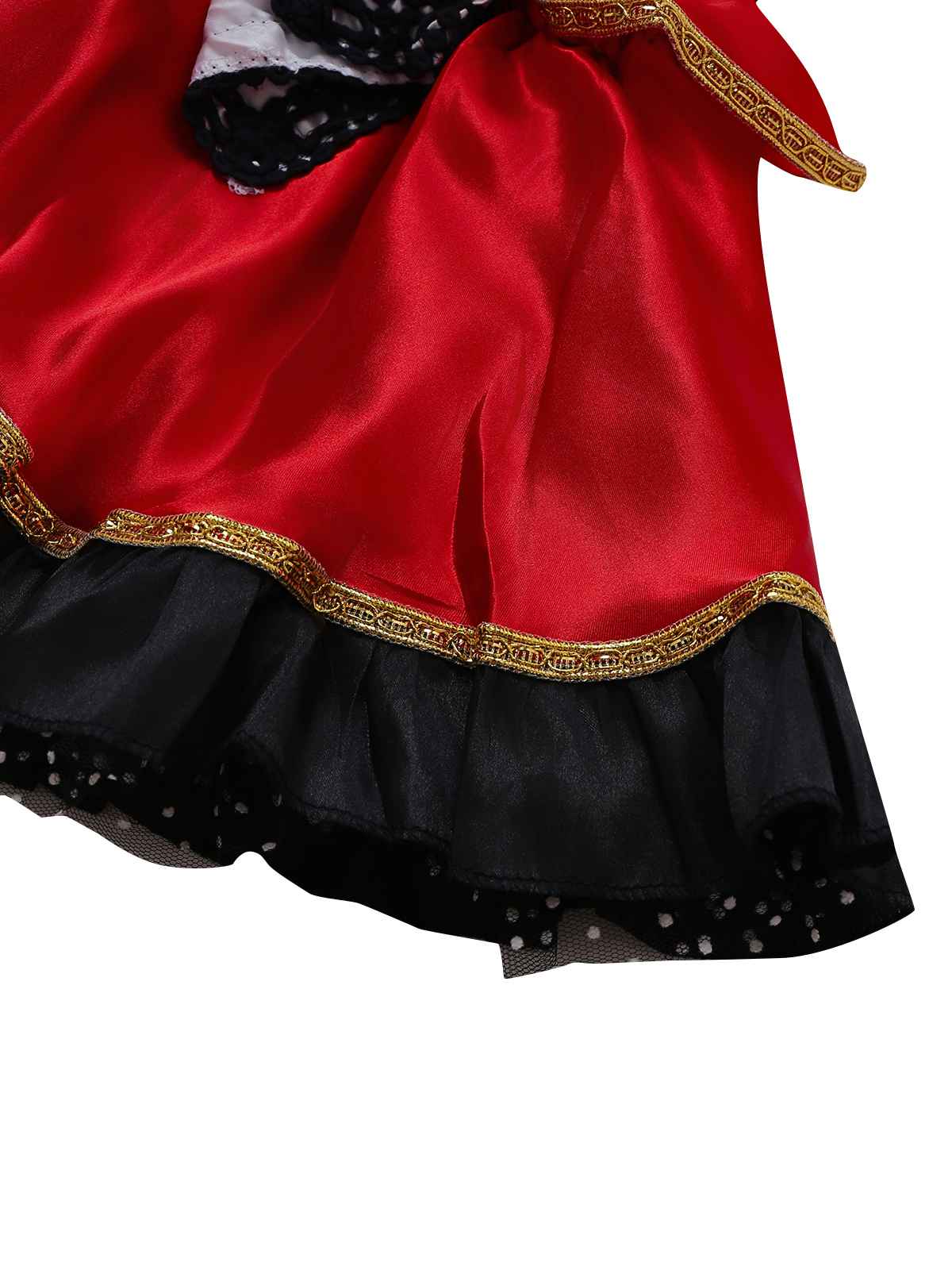 2PCS Red 1970s Riding Hood Costume Cape With Corset Dress - Image 6