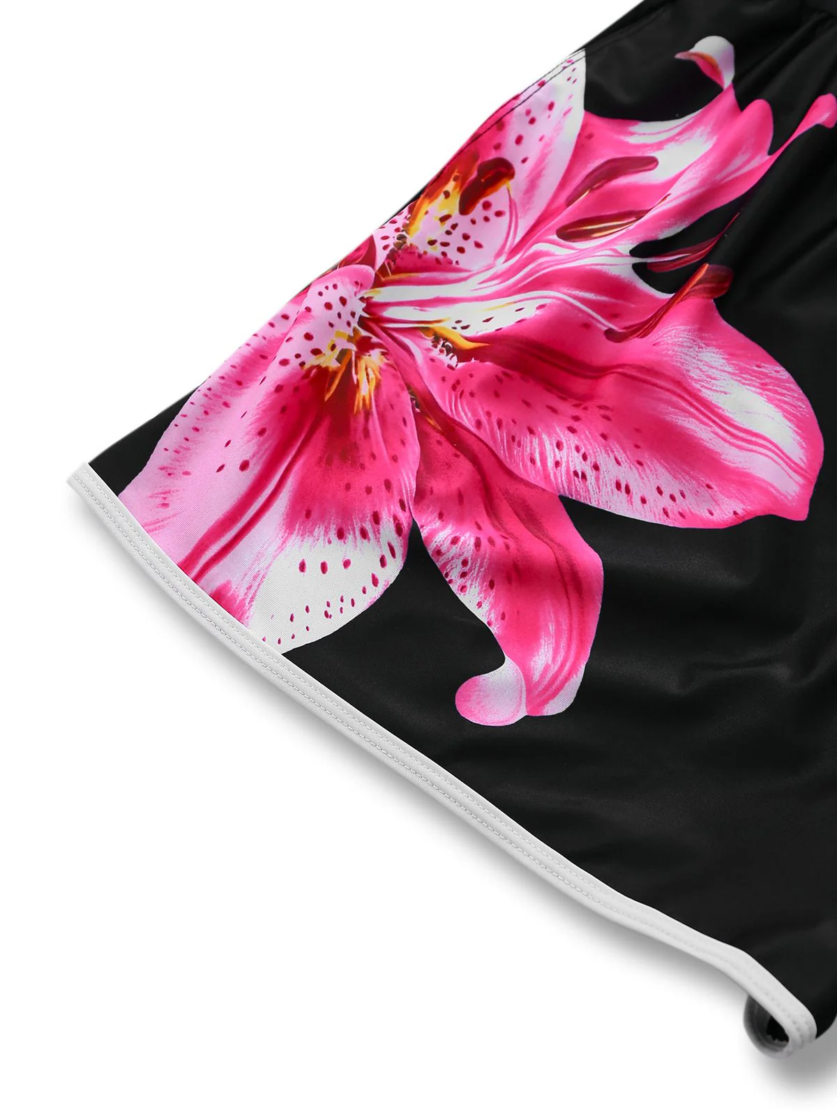 [Pre-Sale] Black 1940s Floral Tankini One-Piece Swimsuit - Image 5