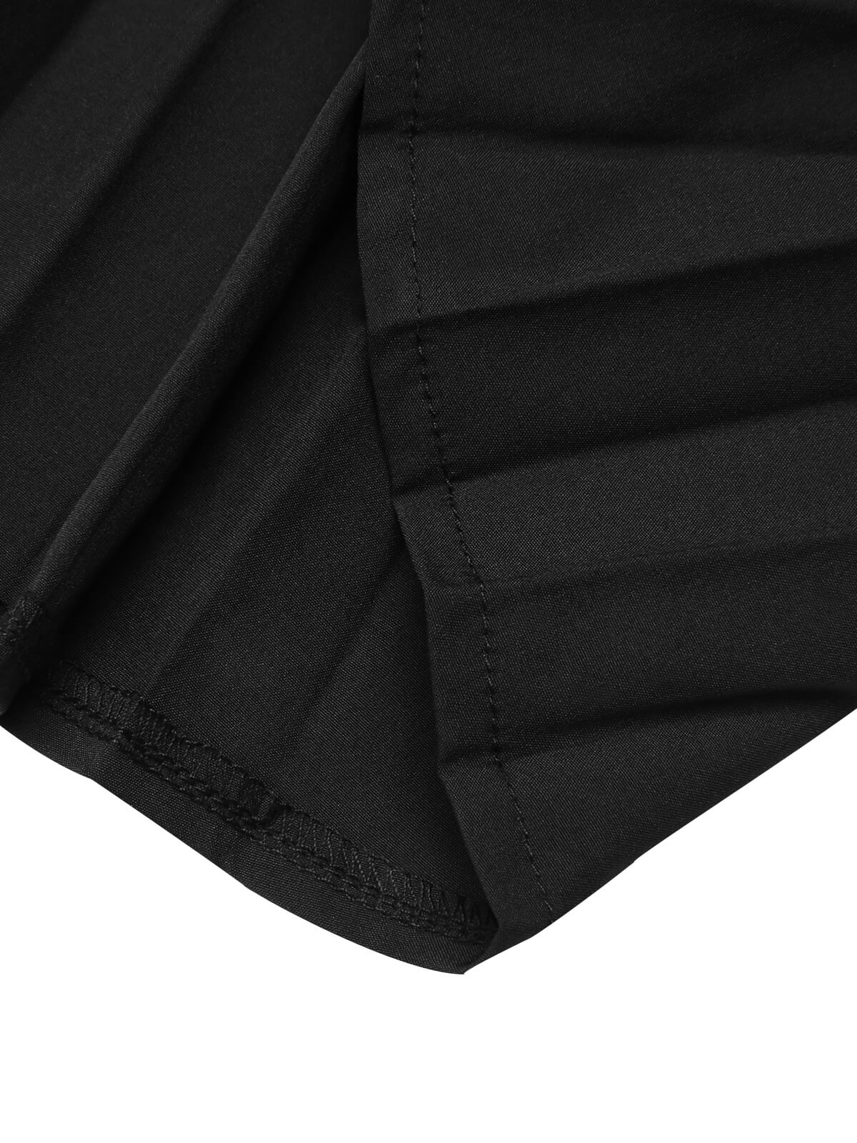 Black 1950s Elegant Pleated Skirt - Image 6
